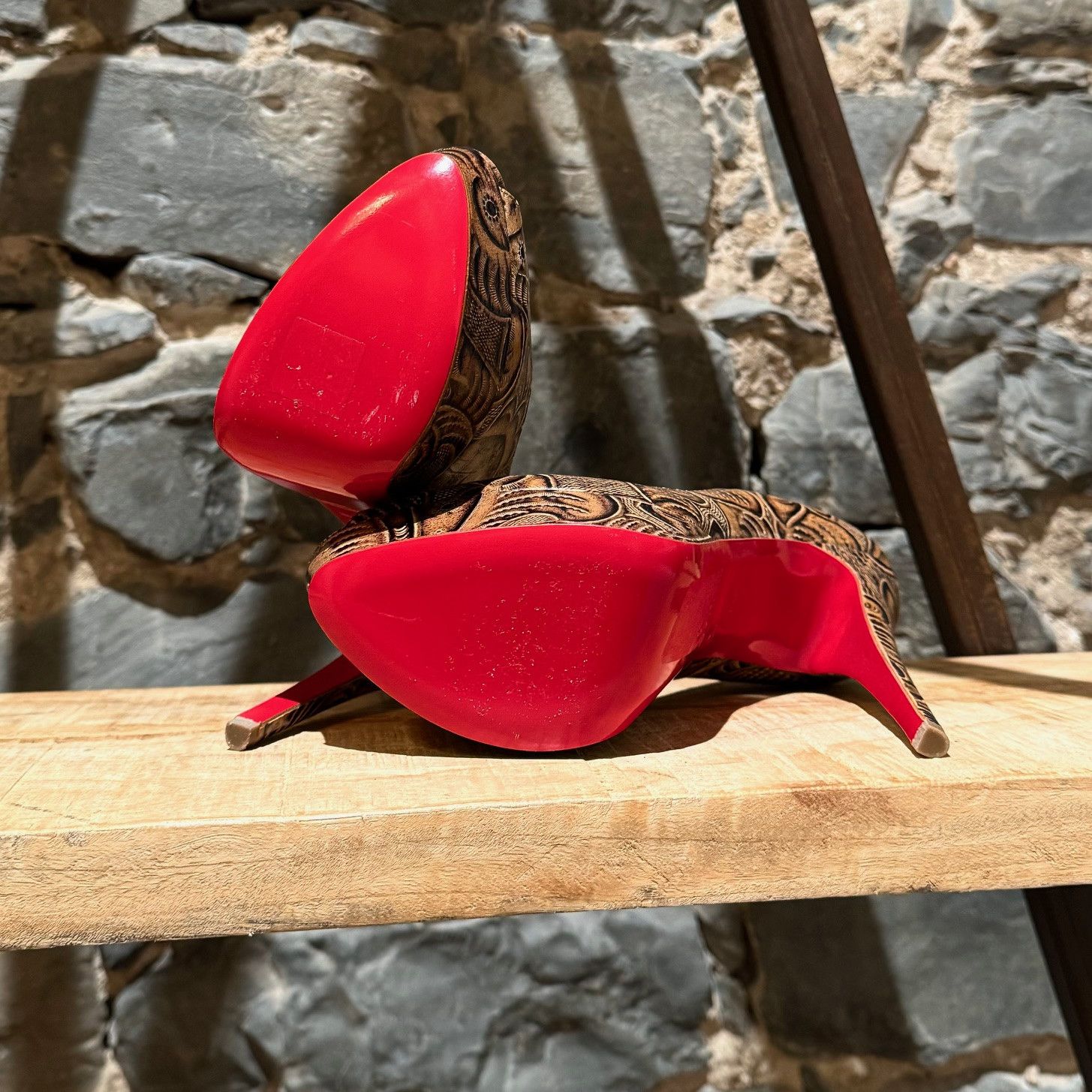 Christian Louboutin Christian Louboutin SantaFe Lady Peep 150 Platform Pumps Size US 9.5 / IT 39.5 - 8 Thumbnail