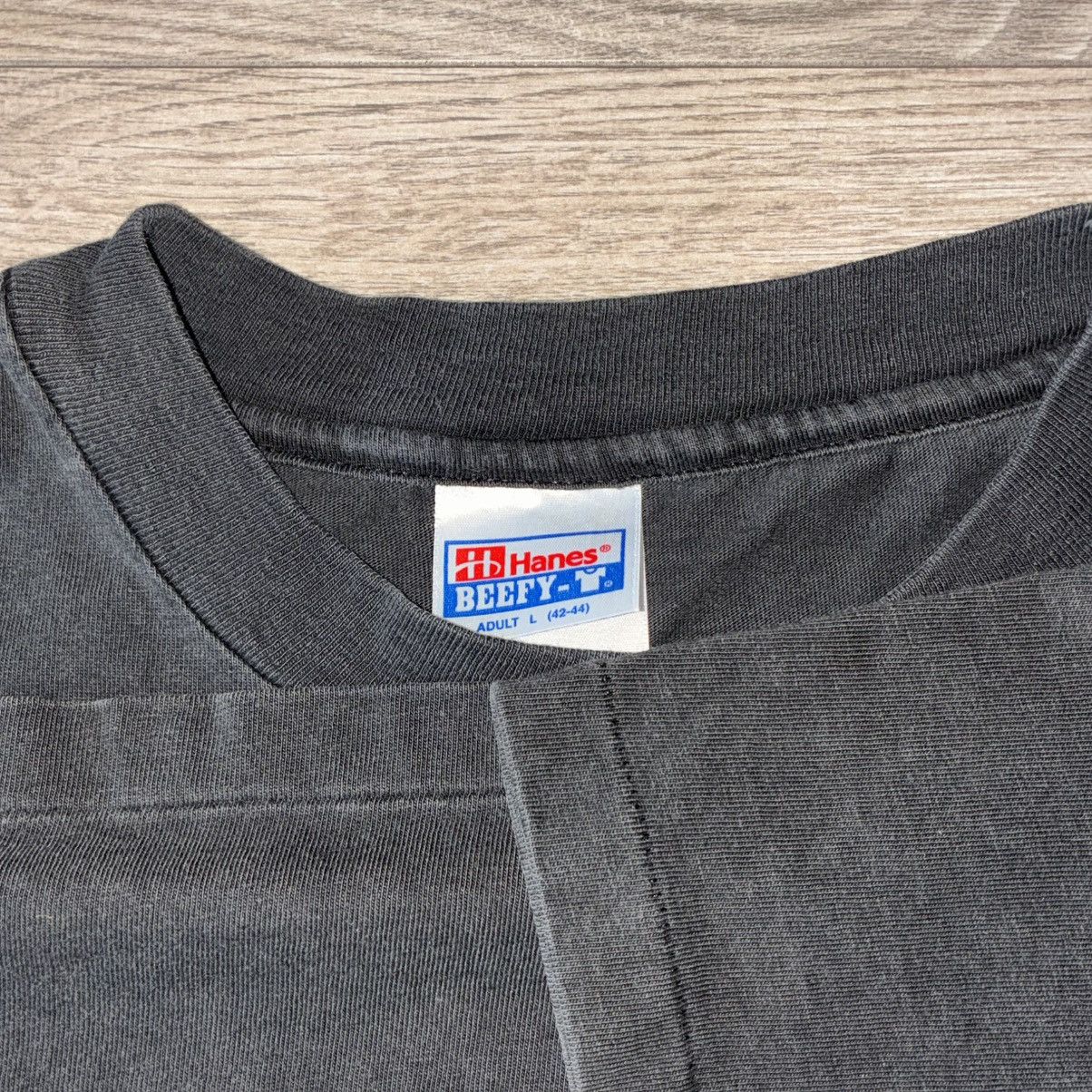 Hanes 90s black NASA Atlantis Space Shuttle Tee Shirt Size US L / EU 52-54 / 3 - 4 Thumbnail