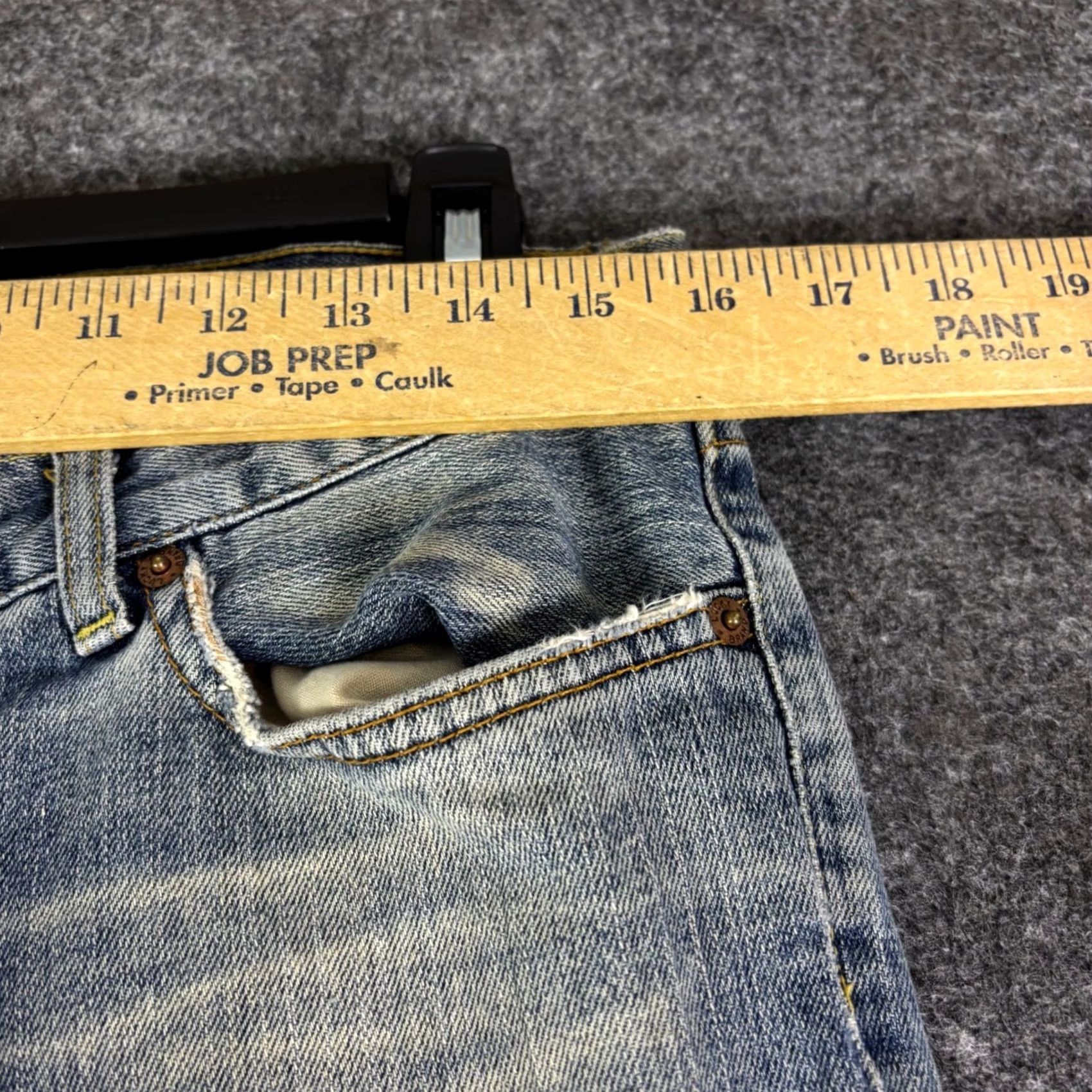 Lucky Brand Lucky Brand Dungarees Dream Jeans - Size 8/29 Blue Distressed Flare USA Size 29" - 7 Thumbnail