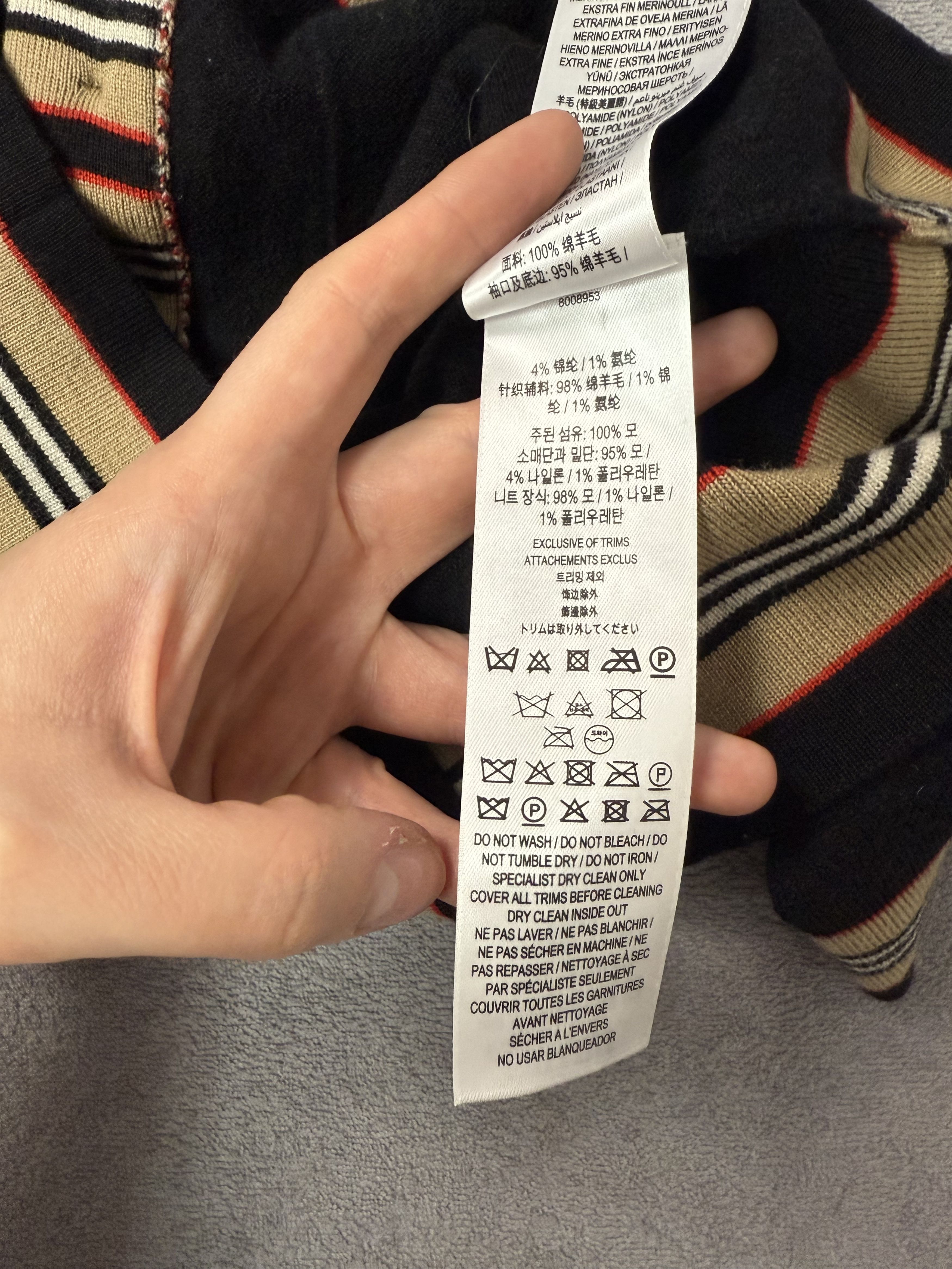 Burberry Black Burberry Wool Sweater XS Size XS / US 0-2 / IT 36-38 - 11 Thumbnail