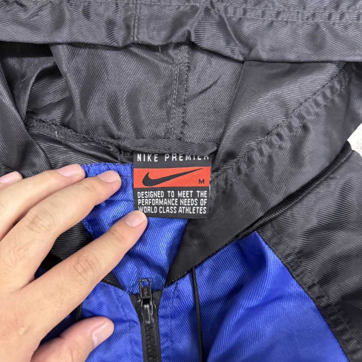 Nike Vintage Nike Premier Big Logo Anorak Jacket Size US M / EU 48-50 / 2 - 5 Thumbnail