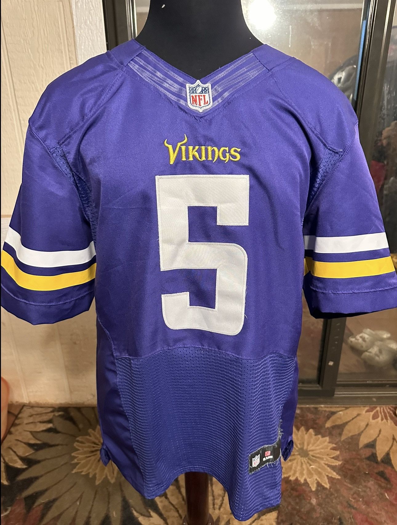 Nike Teddy Bridgewater #5 Minnesota Vikings NFL Nike Men's 44 Size US S / EU 44-46 / 1 - 1 Thumbnail