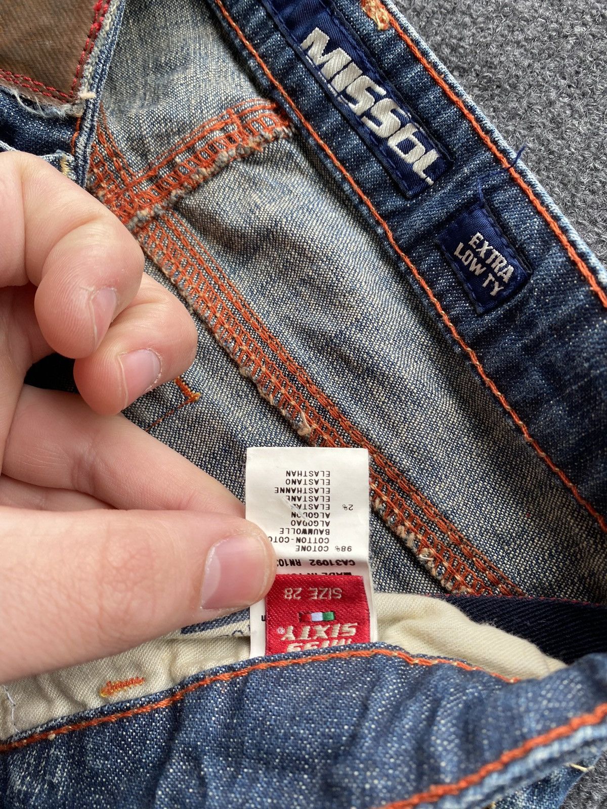 Miss Sixty 🔥Miss Sixty Sexy Extra Low Ty flared blue jeans goth emo y2k Size 28" / US 6 / IT 42 - 5 Thumbnail