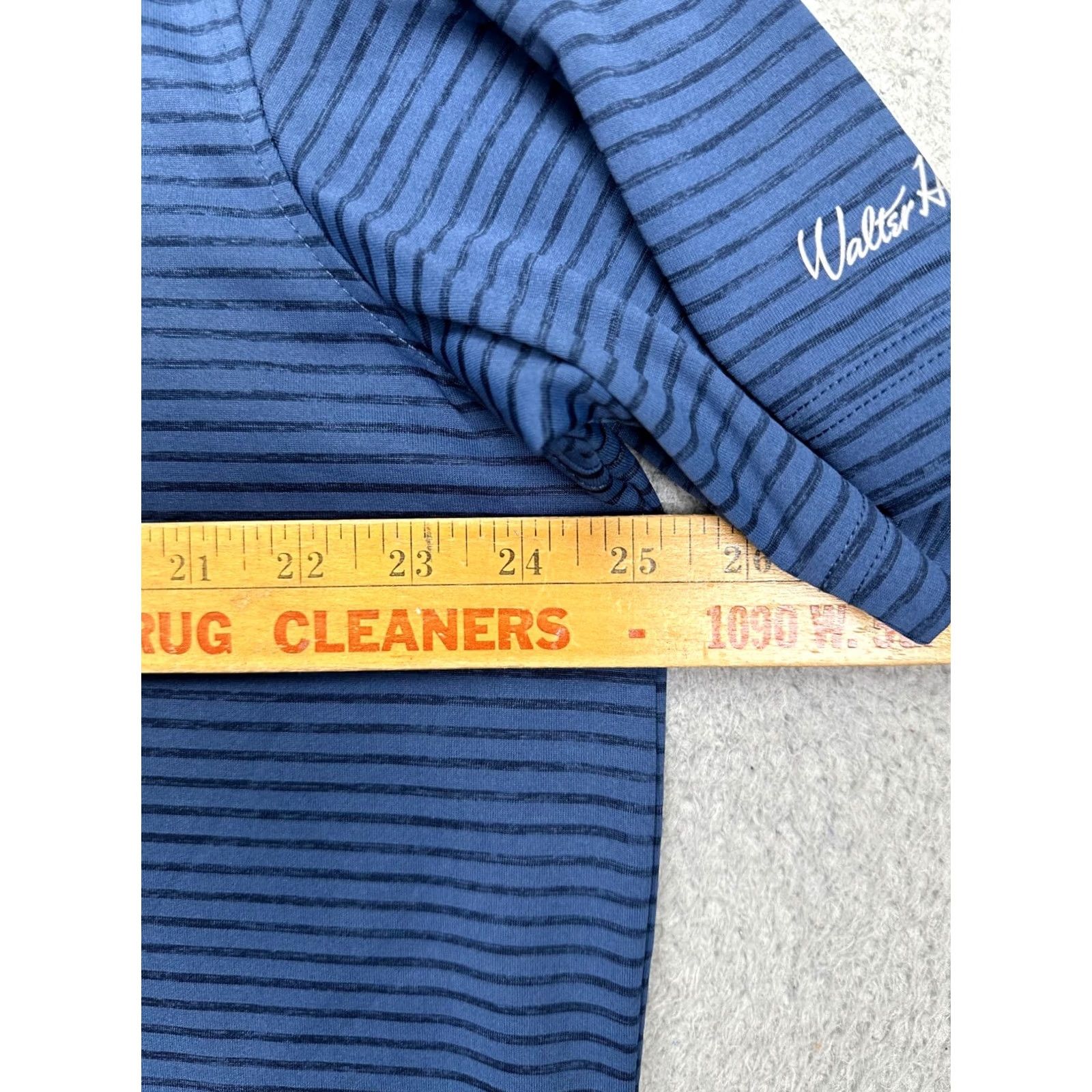 Vintage Walter Hagen Shirt Adult XL Blue Hairline Stripe Golf Polo Athletic Rugby Mens Size US XL / EU 56 / 4 - 6 Thumbnail
