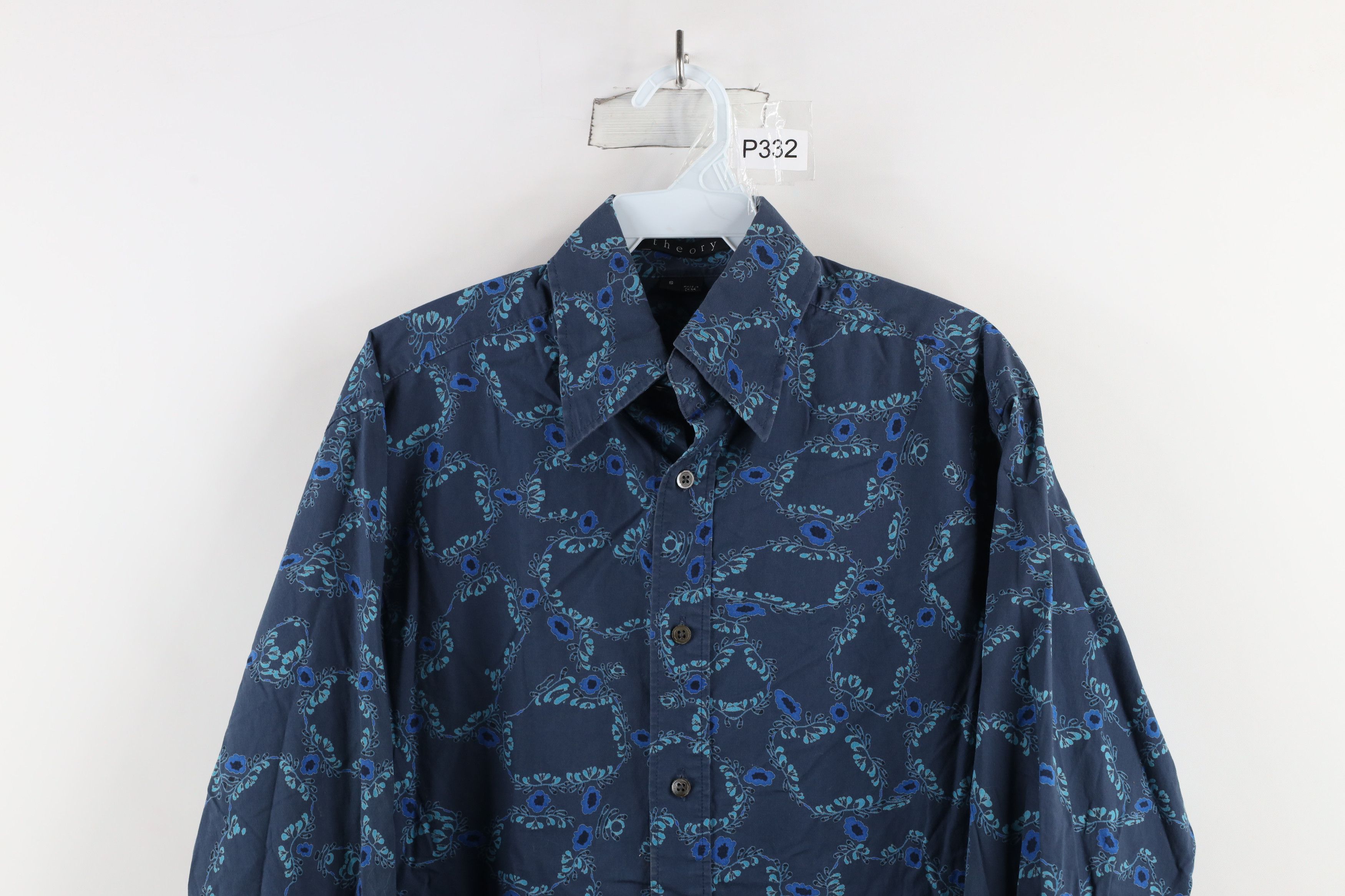 Theory × Vintage Theory Andrew Flower All Over Print French Cuff Button Shirt Size US S / EU 44-46 / 1 - 2 Thumbnail