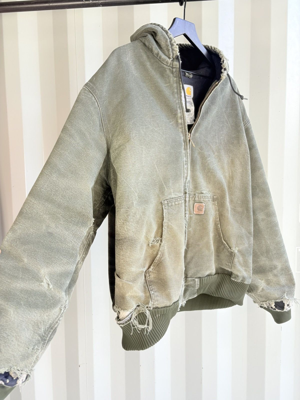 Carhartt Vintage Carhartt Jacket Distressed Thrashed Grunge Size US XXL / EU 58 / 5 - 5 Thumbnail