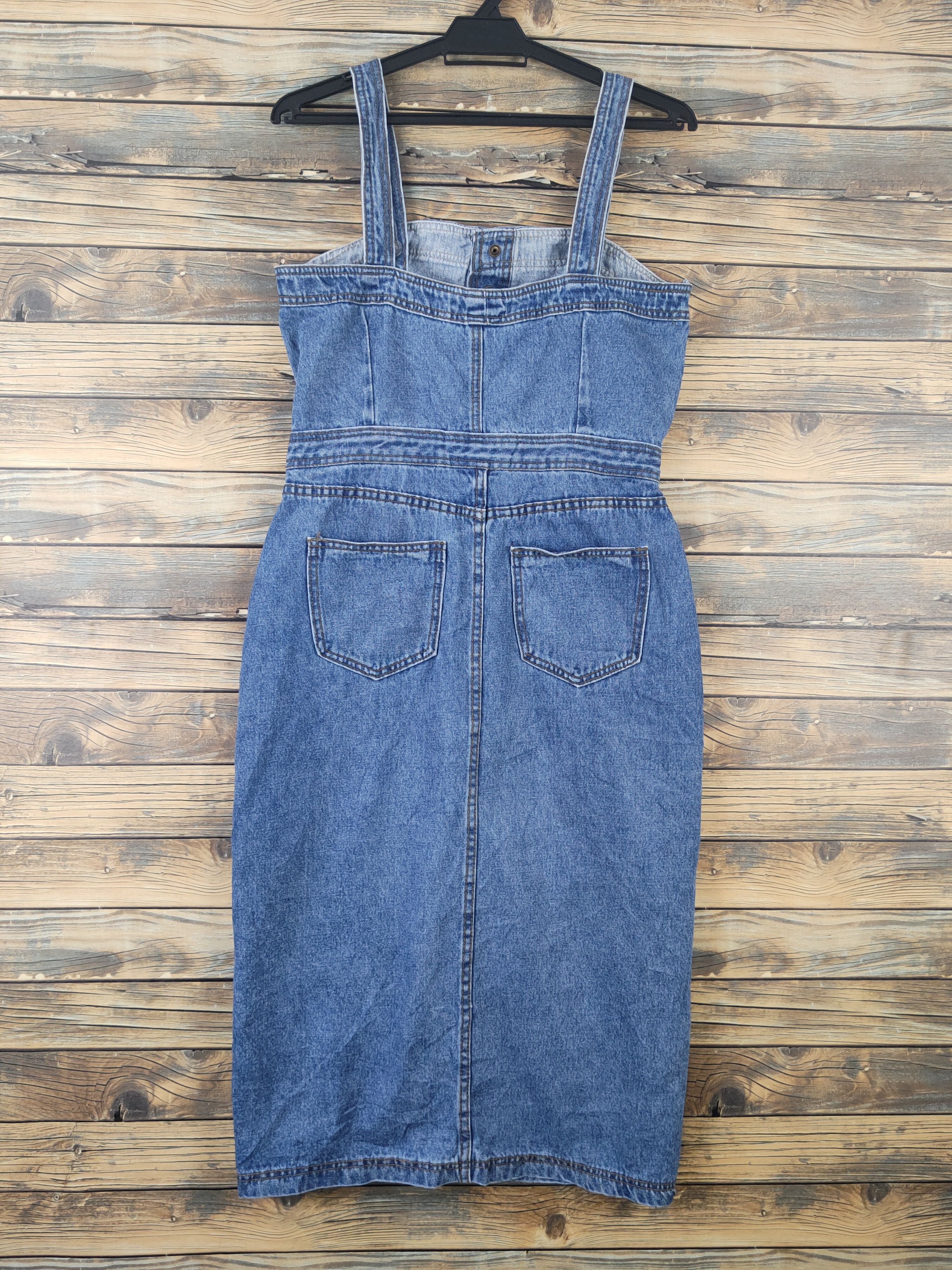 Japanese Brand × Vintage Vintage Japanese Brand Blue Denim Skirt Jumpsuits Size 30" / US 8 / IT 44 - 7 Thumbnail