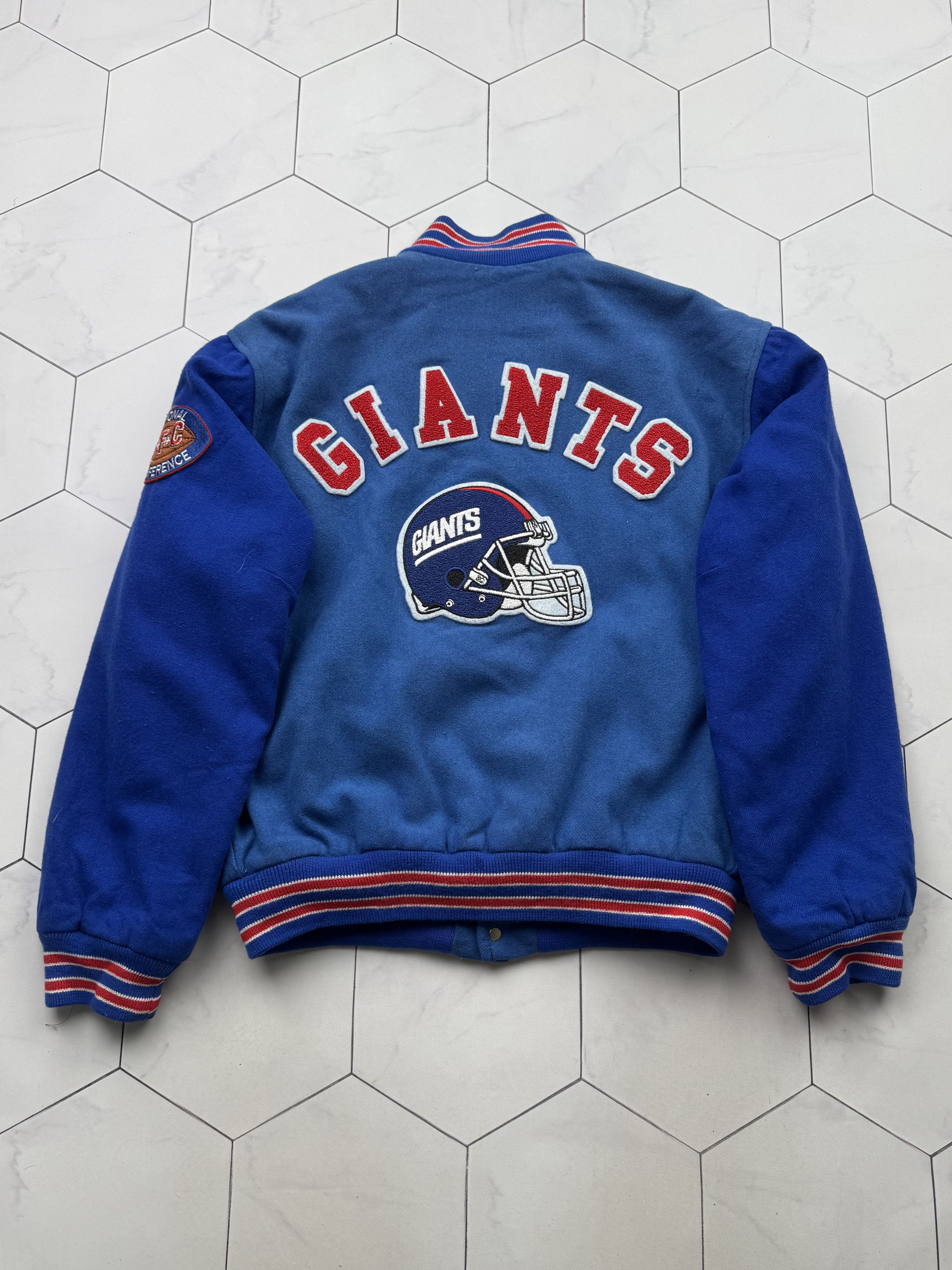 American Giant New York Giants Vintage Bomber Jacket (B213) Size US XL / EU 56 / 4 - 9 Thumbnail