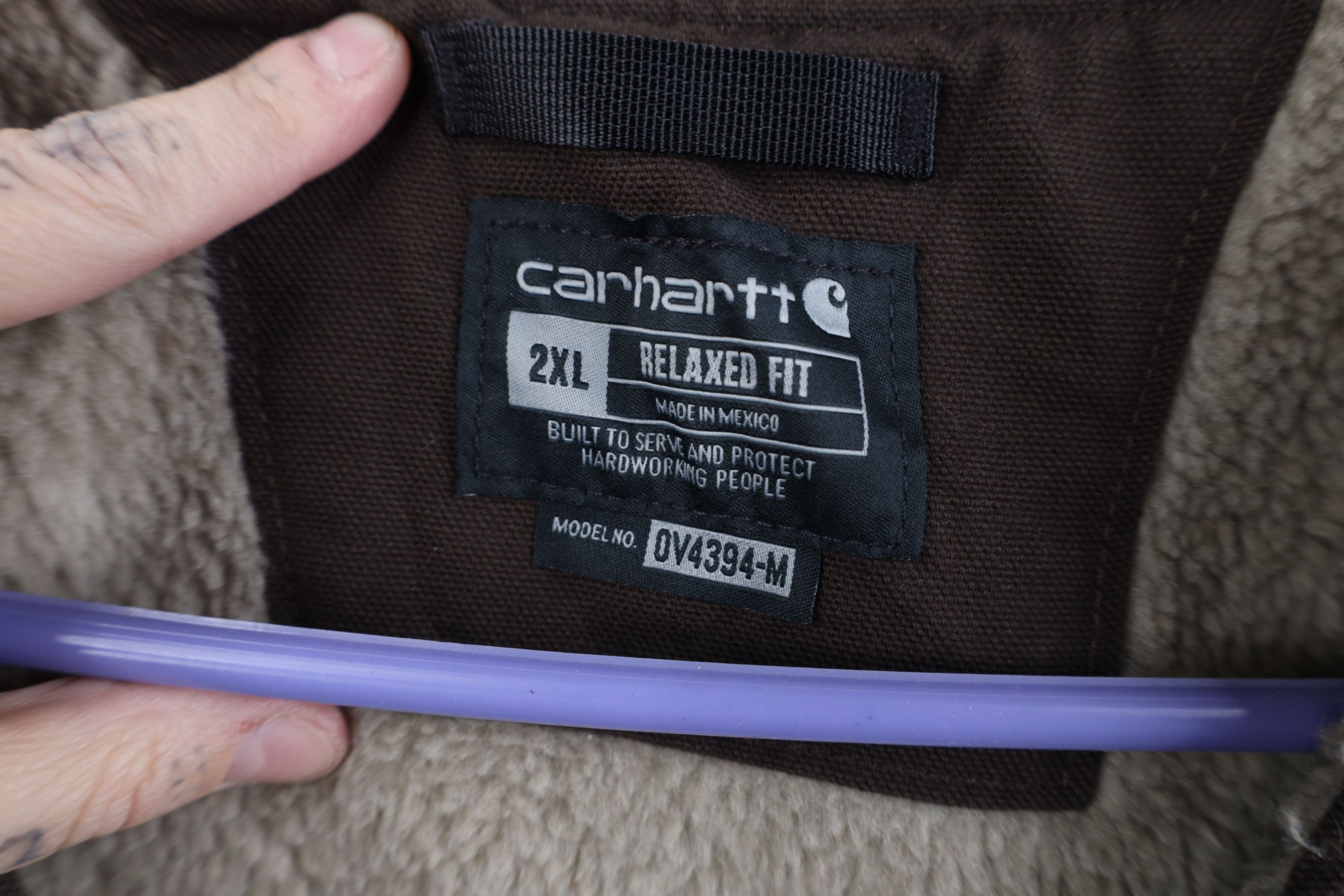 Carhartt Vintage Y2K Carhartt Fleece Lined Canvas Vest Jacket Brown Size US XXL / EU 58 / 5 - 7 Thumbnail