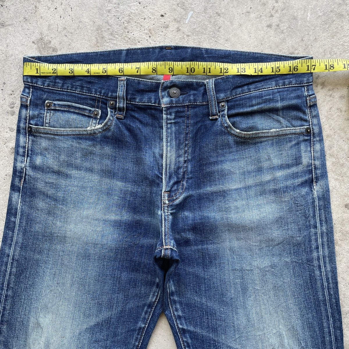 Japanese Brand W34 Vintage Distressed Jeans Japanese Faded Denim Pants Size US 34 / EU 50 - 5 Thumbnail