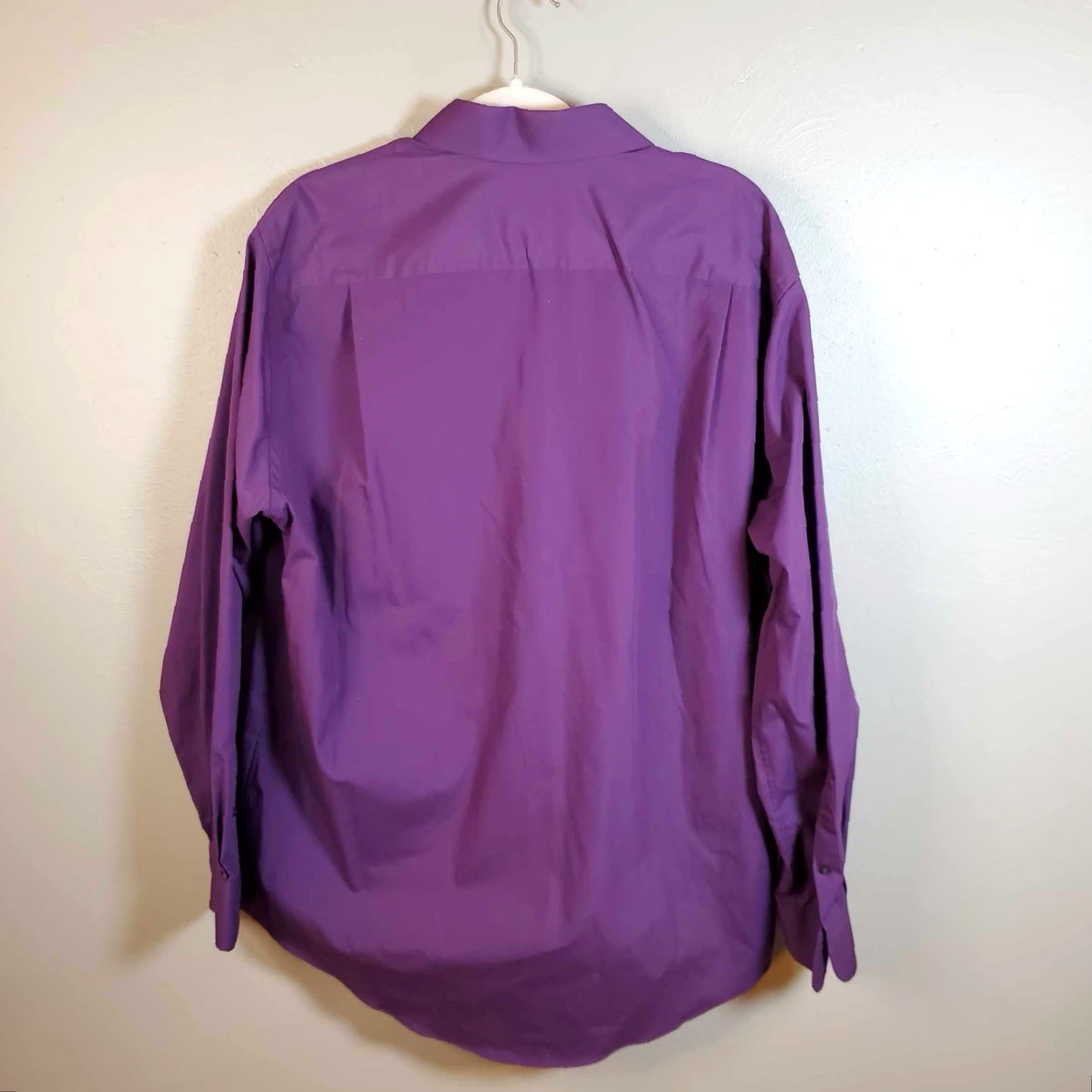 Enro ENRO Dress Shirt Purple 16-34/35 Button Up Long Sleeve Men Regular Colorful Classic Size 42R - 3 Thumbnail