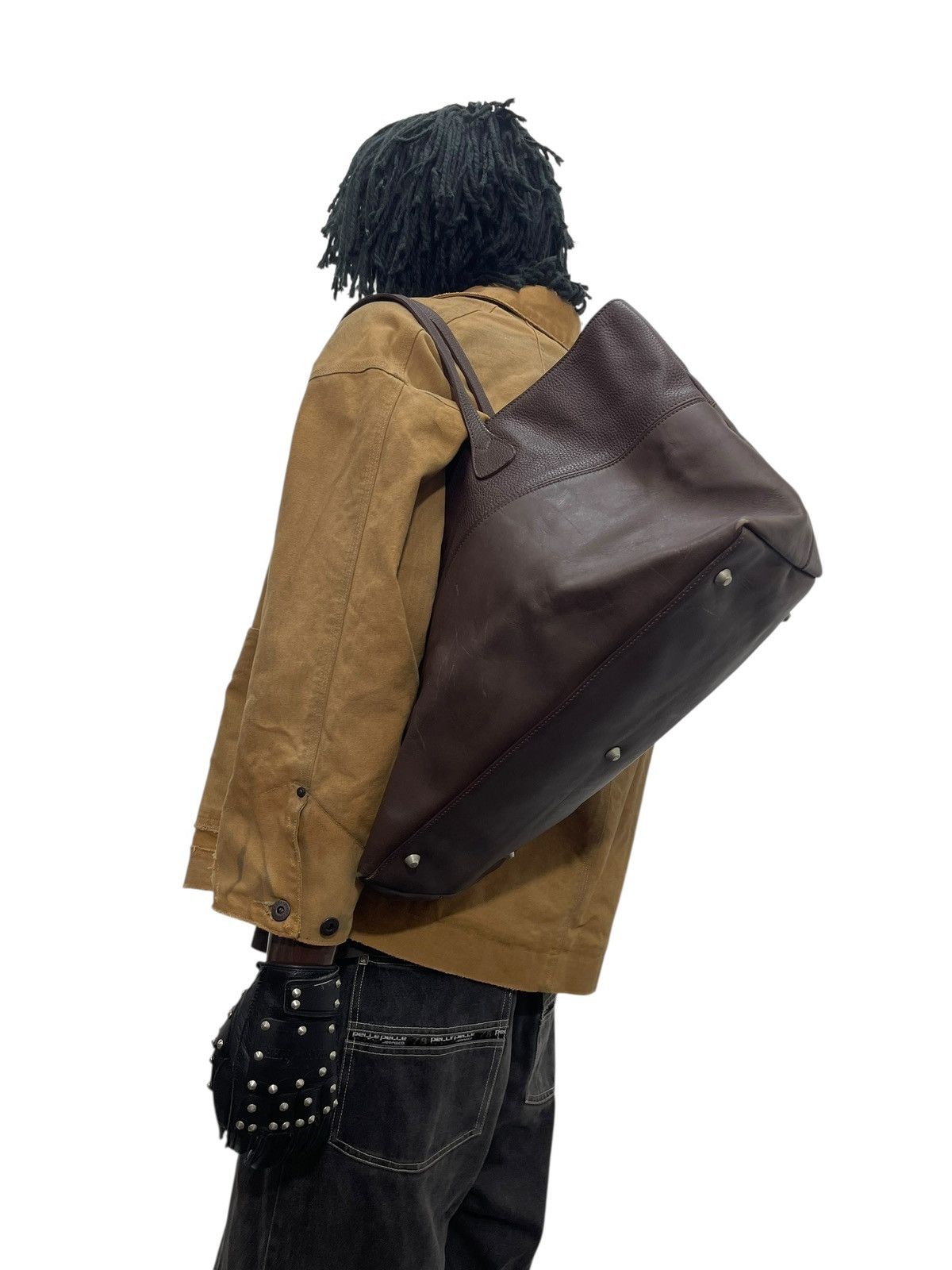Full Leather Tusting Handmade in England Tote Bag 6🟩