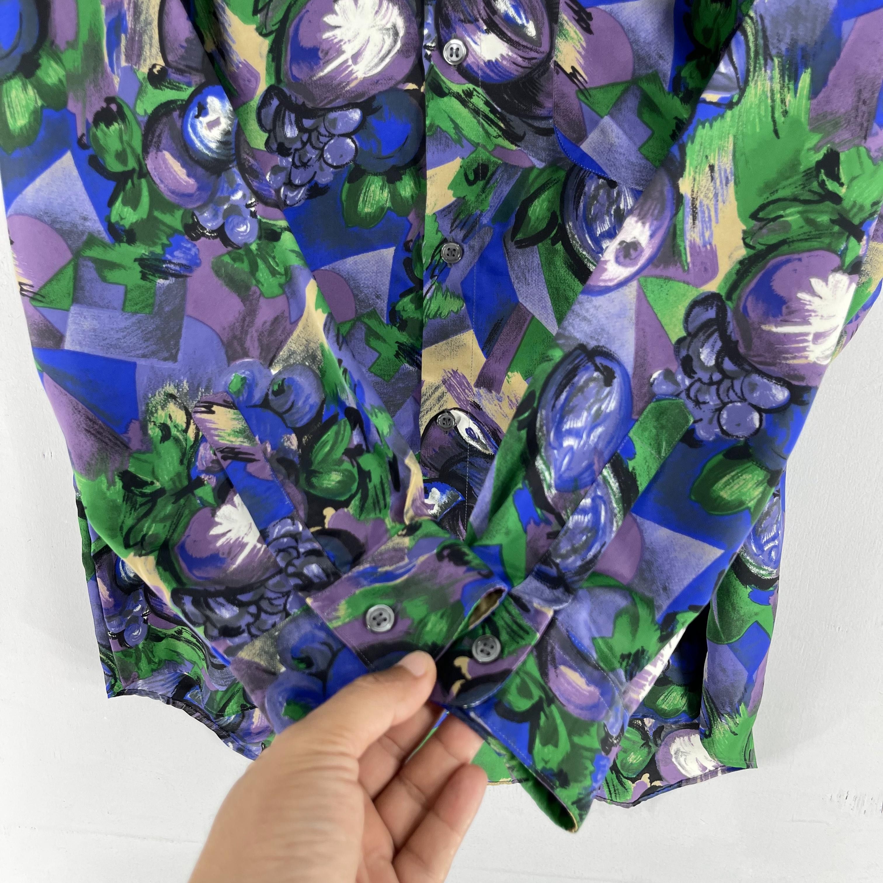Japanese Brand × Vintage Vintage Pop Art Psychobilly Artwork Baroque Polyester Shirt Size US M / EU 48-50 / 2 - 6 Thumbnail