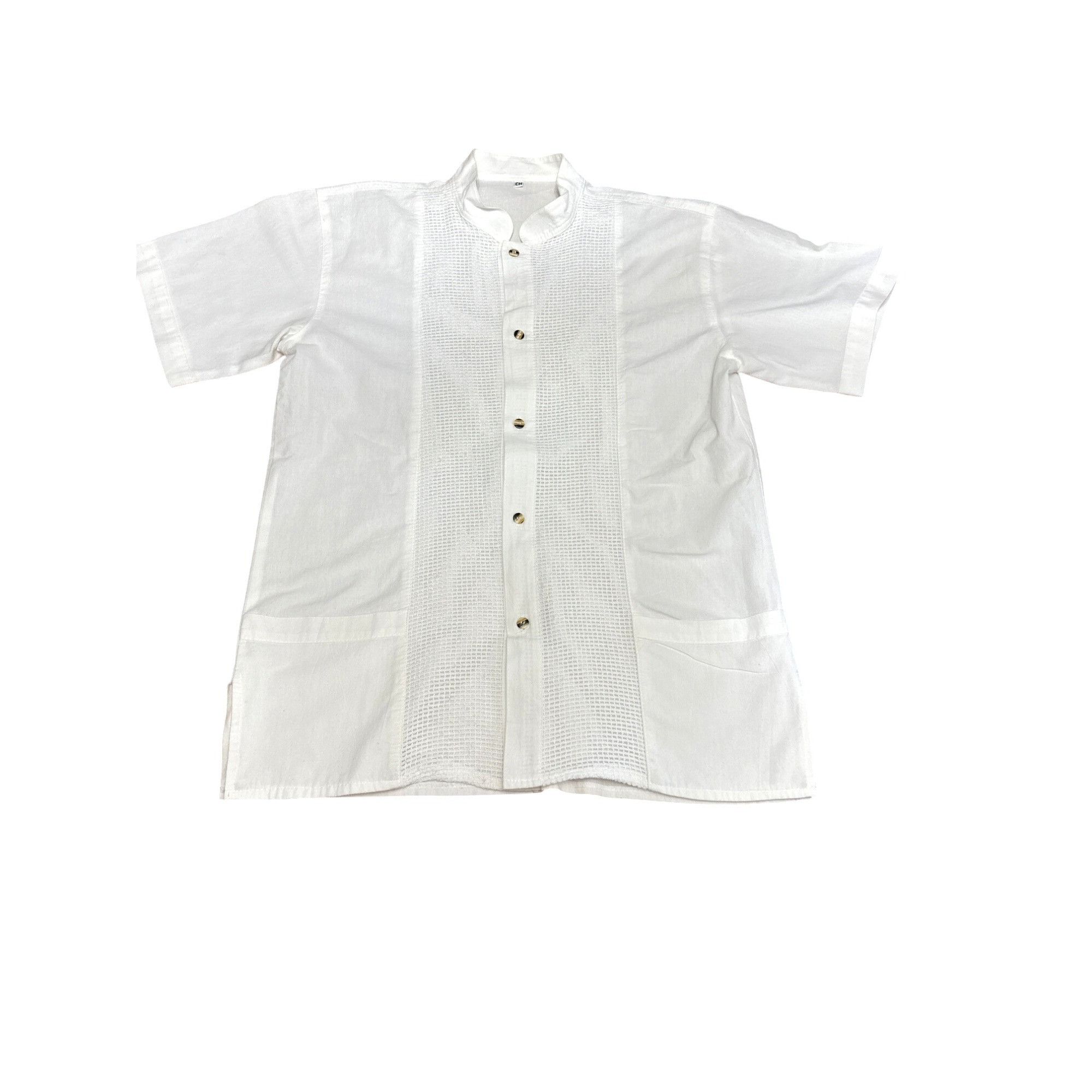 Other CCC White Short Sleeve Guayabera Shirt Waffle Texture Button Size US M / EU 48-50 / 2 - 3 Thumbnail