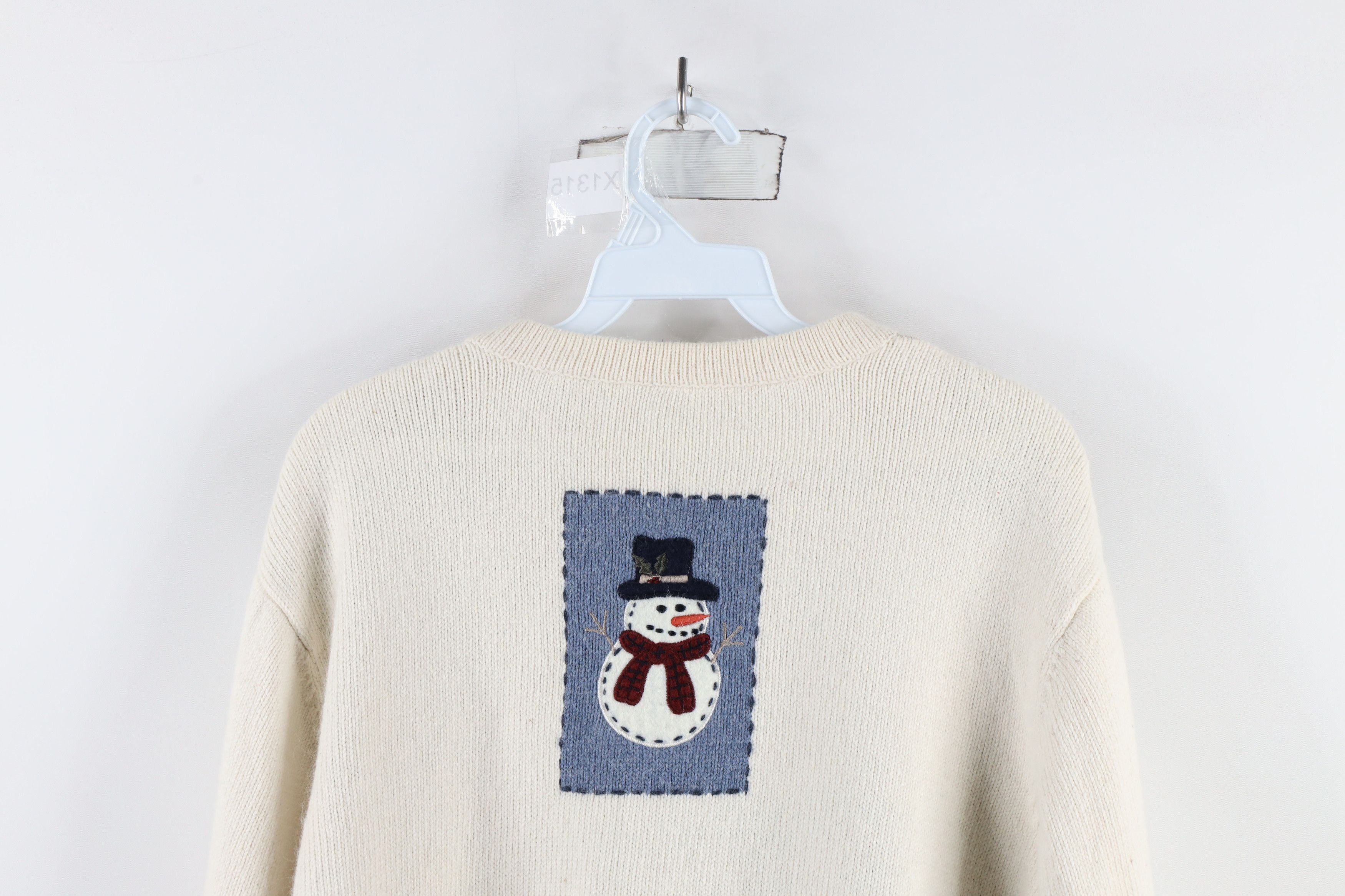 Vintage Vintage 90s Streetwear Christmas Full Zip Cardigan Sweater Size XL / US 12-14 / IT 48-50 - 13 Thumbnail