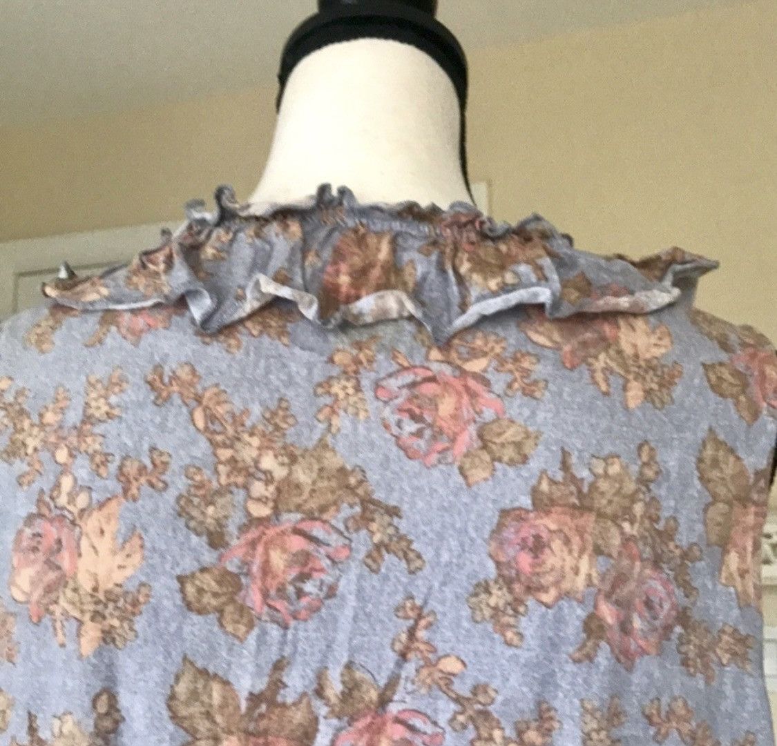 Ralph Lauren VINTAGE RALPH LAUREN FLORAL RUFFLE EMBROIDERED TANK TOP Size L / US 10 / IT 46 - 5 Thumbnail