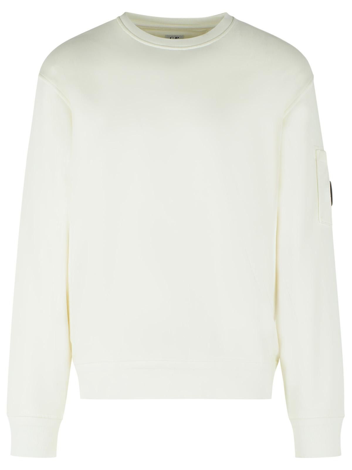 C.P. COMPANY White Cotton Sweatshirt