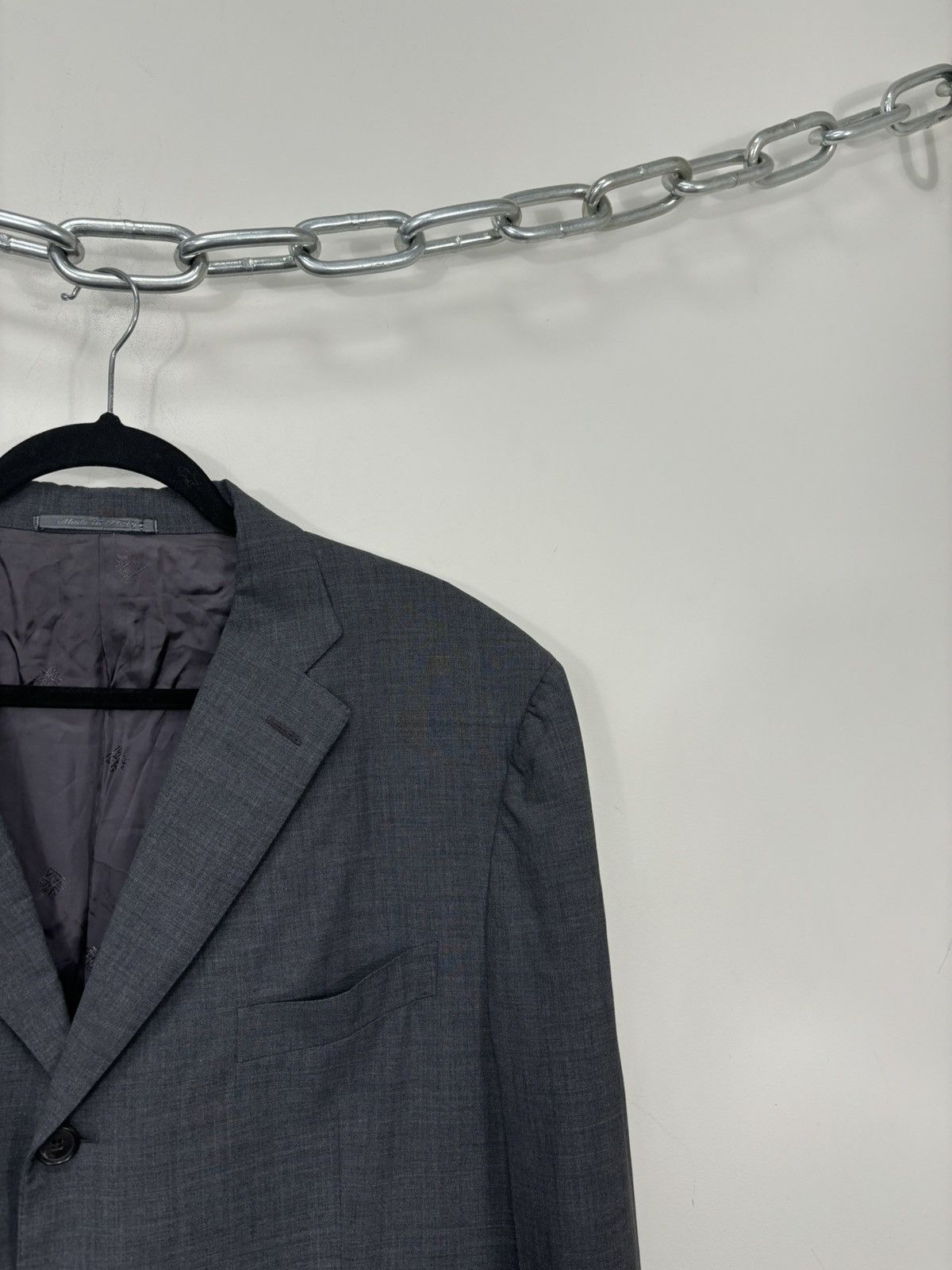 Isaia Isaia 3-Buttons Men’s Formal Super 120’s Wool Blazer Jacket Size 46L - 7 Thumbnail