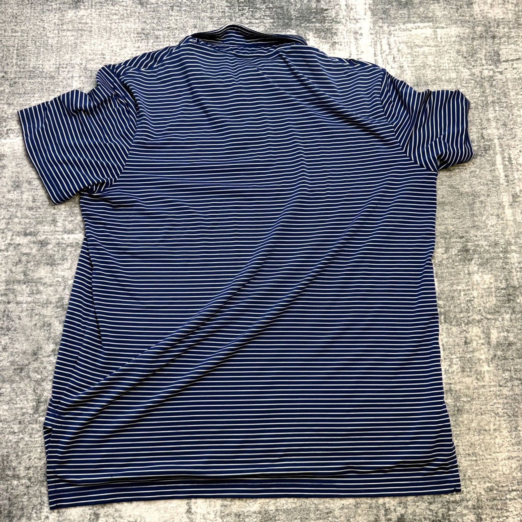 Polo Ralph Lauren Polo Ralph Lauren Shirt Mens 2XL Blue Striped Performance Polo Pony Golf Travel Shirt Size US XXL / EU 58 / 5 - 7 Thumbnail