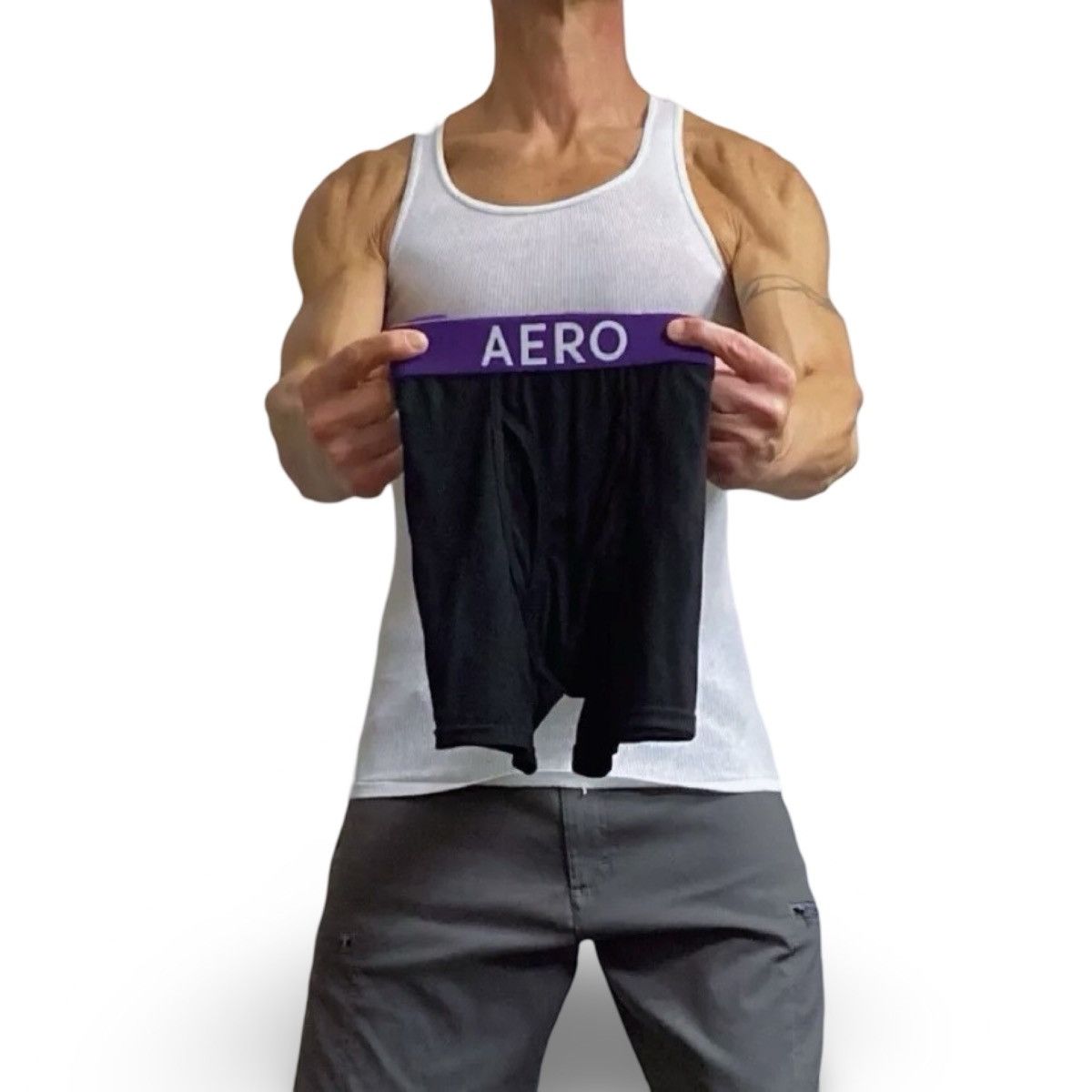 Aeropostale Aeropostale Men’s Black / Purple Boxer Briefs Size Large Size 36 - 1 Thumbnail