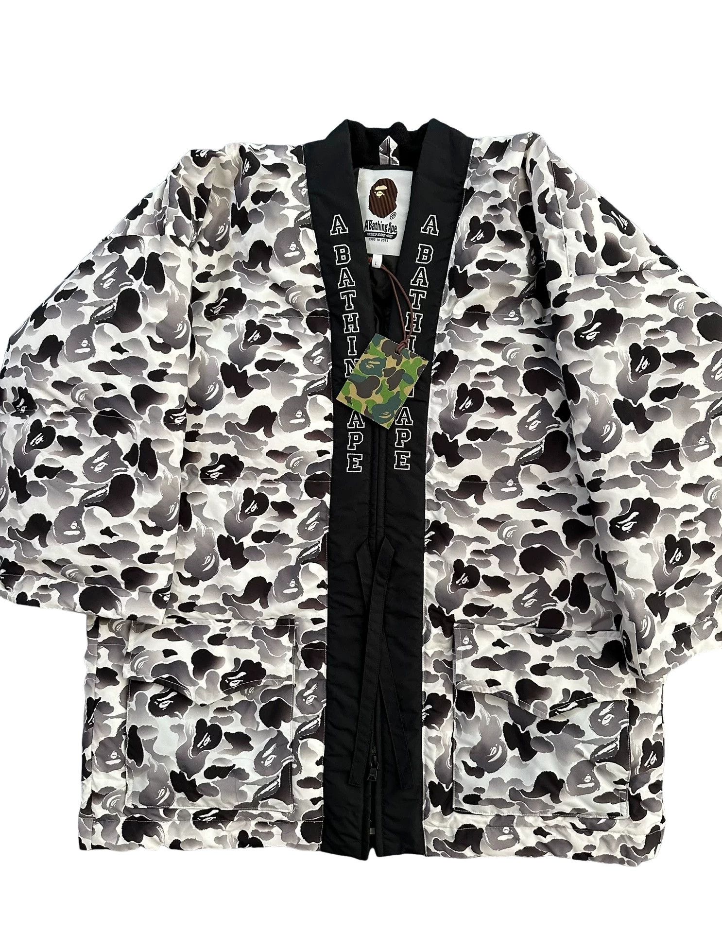 Bape A Bathing Ape Camo Down Haori Jacket Size L Size US L / EU 52-54 / 3 - 1 Thumbnail