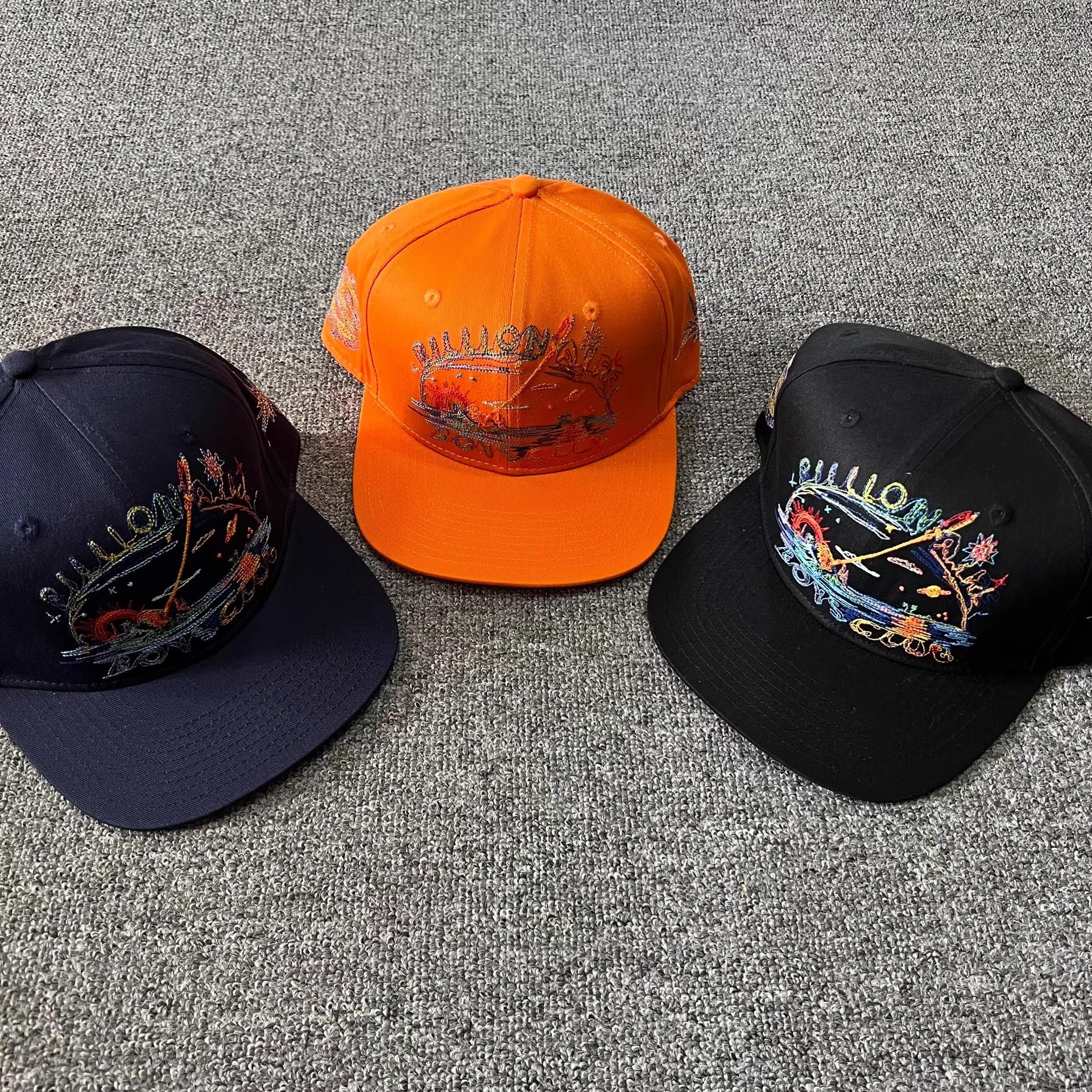 Billionaire Boys Club BBCDiamondDollarSingle-LineEmbroideredFlatBrimBaseballCap Q7 Size ONE SIZE - 4 Thumbnail