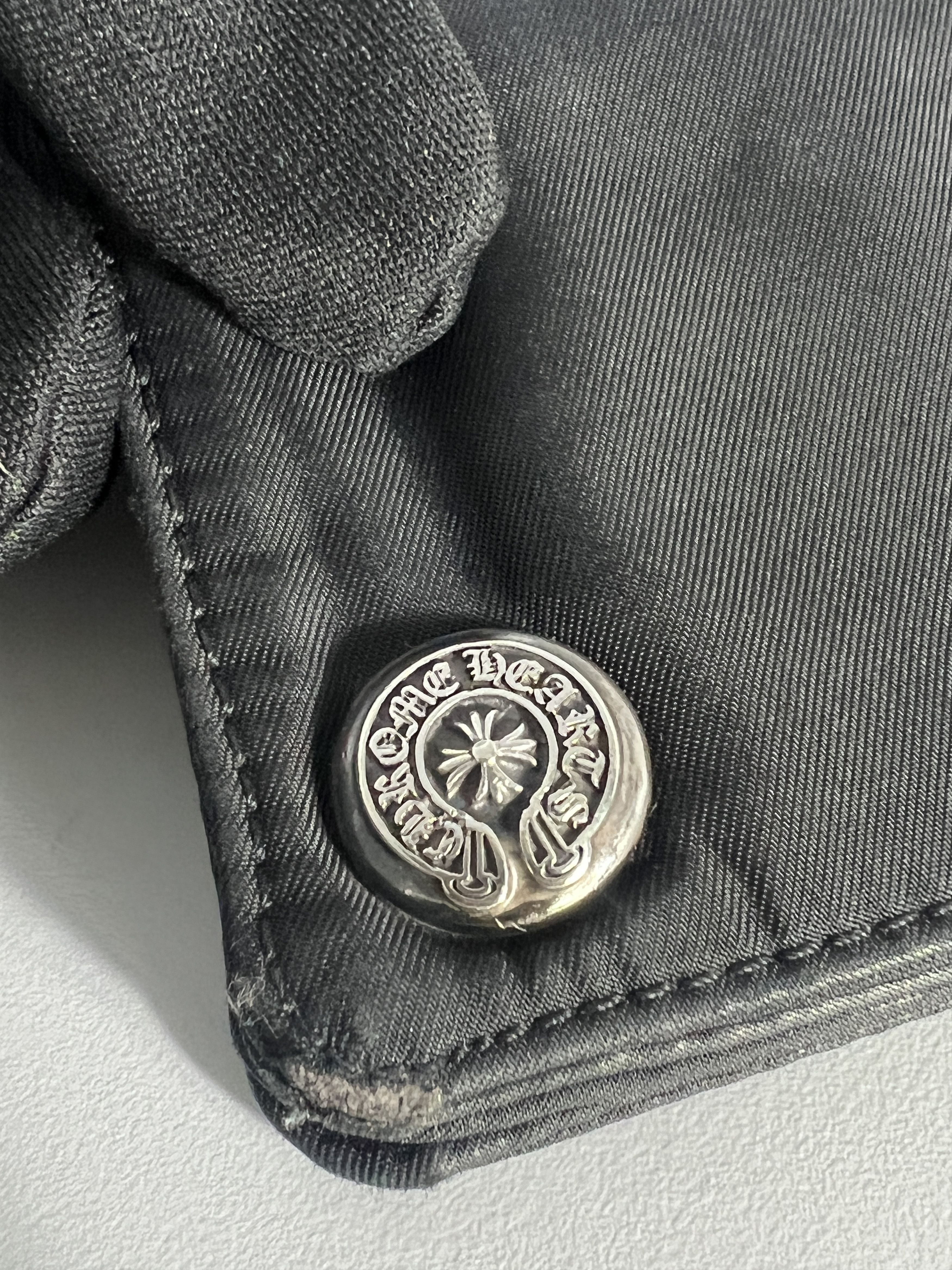 Chrome Hearts Chrome Hearts 1 Zip Nylon Snap Wallet Cross Button Black Size ONE SIZE - 3 Thumbnail