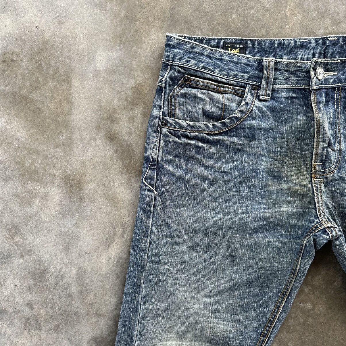 Japanese Brand 🔥W34x28 Vintage Lee Faded Denim Jean Pant Size US 34 / EU 50 - 4 Thumbnail