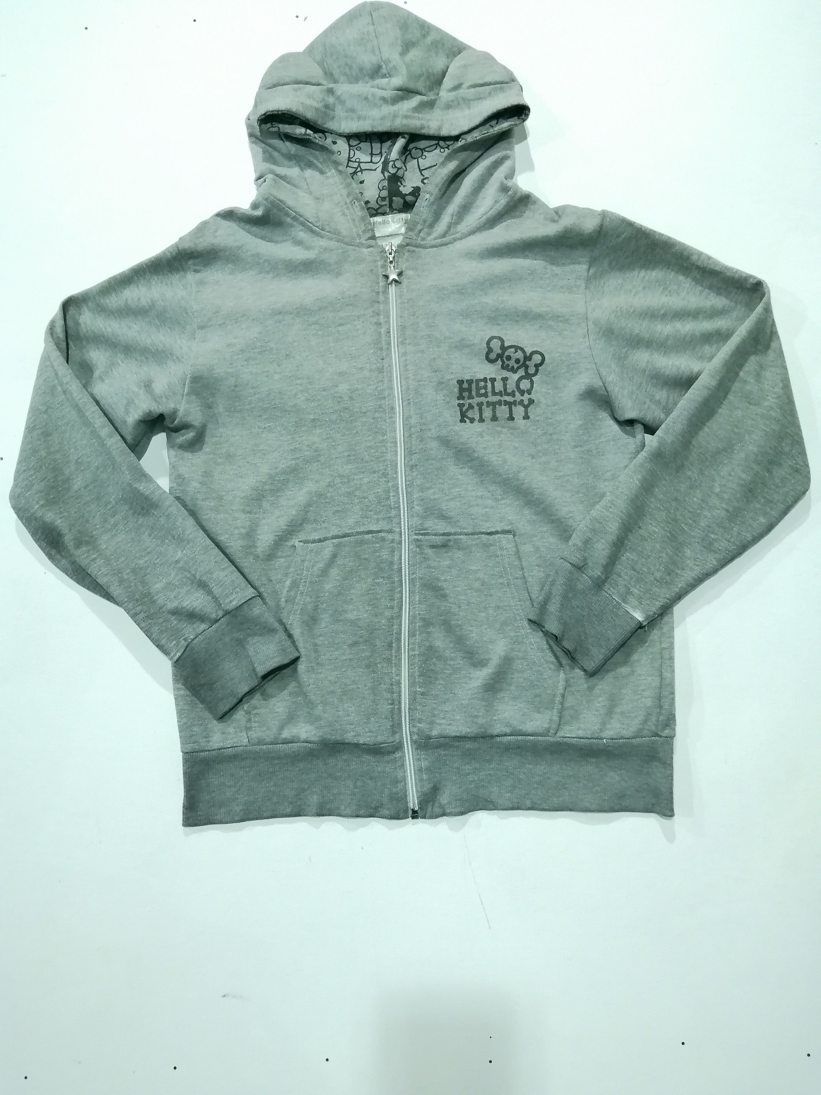 Cartoon Network × Designer Vintage Hello Kitty Big Logo Zipper Hoodie Sweater Size US L / EU 52-54 / 3 - 2 Thumbnail