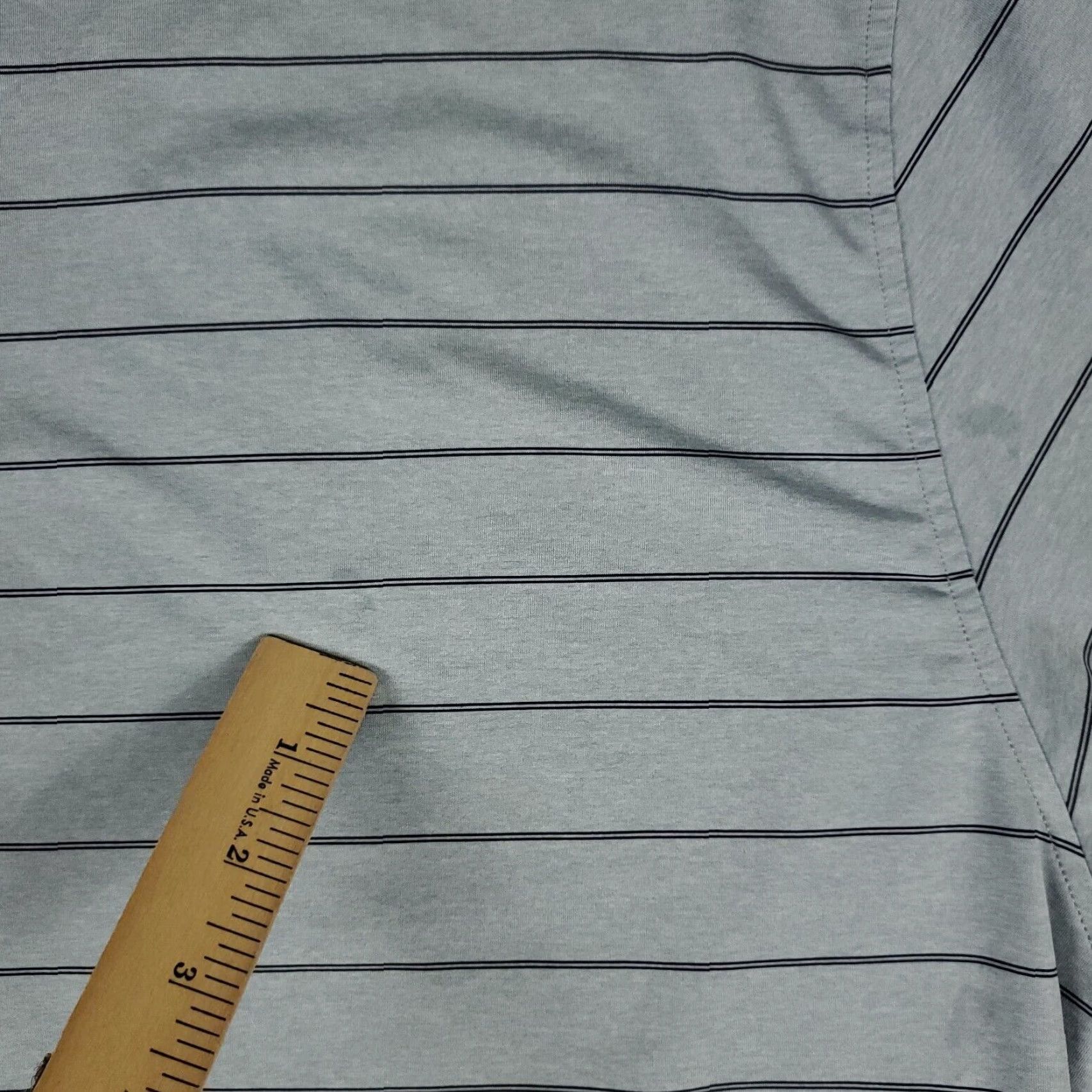 Footjoy FJ Polo Shirt Mens XL Gray Striped Short Sleeve Polo Shirt Men's Gray Striped Short Sleeve FJ Polo Size US XL / EU 56 / 4 - 3 Thumbnail