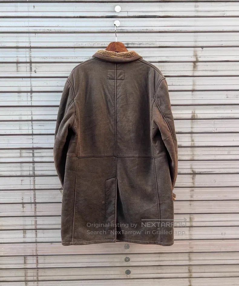 Armani Armani Shearling and Leather Long Coat Size US L / EU 52-54 / 3 - 8 Thumbnail