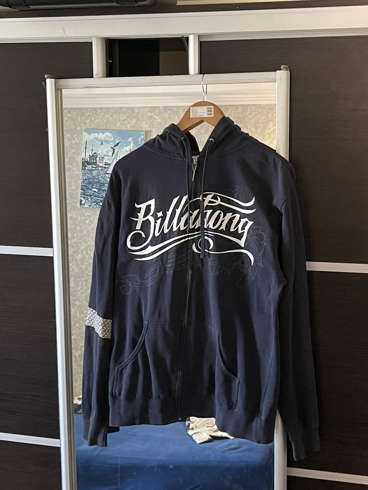 Billabong Billabong 90s Y2K Vintage Big Logo Zip Sweatshirt Hoodie Size US XL / EU 56 / 4 - 1 Thumbnail