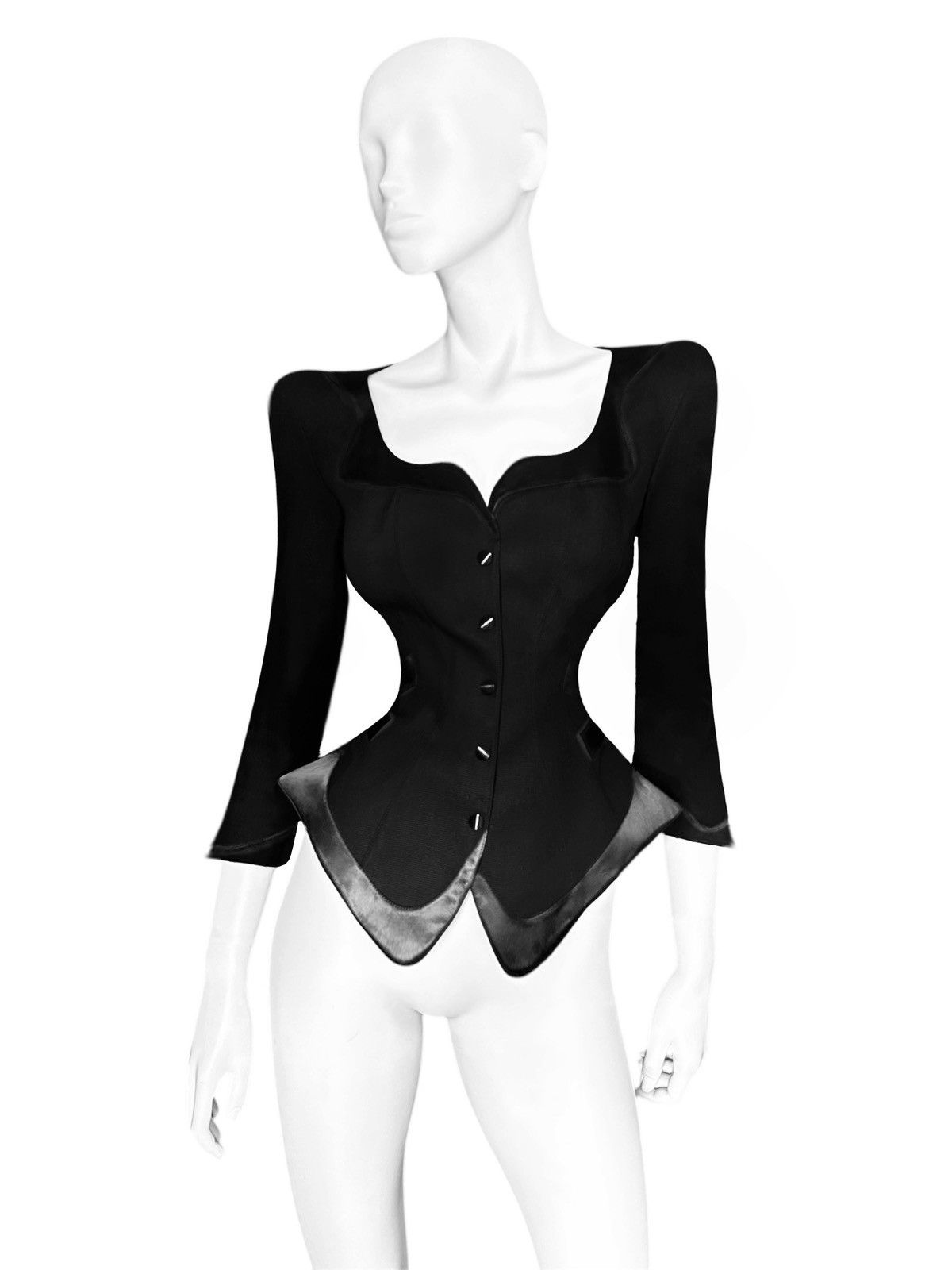 Thierry Mugler Thierry Mugler FW 1992 Dramatic Sculptural Jacket Size M / US 6-8 / IT 42-44 - 2 Thumbnail