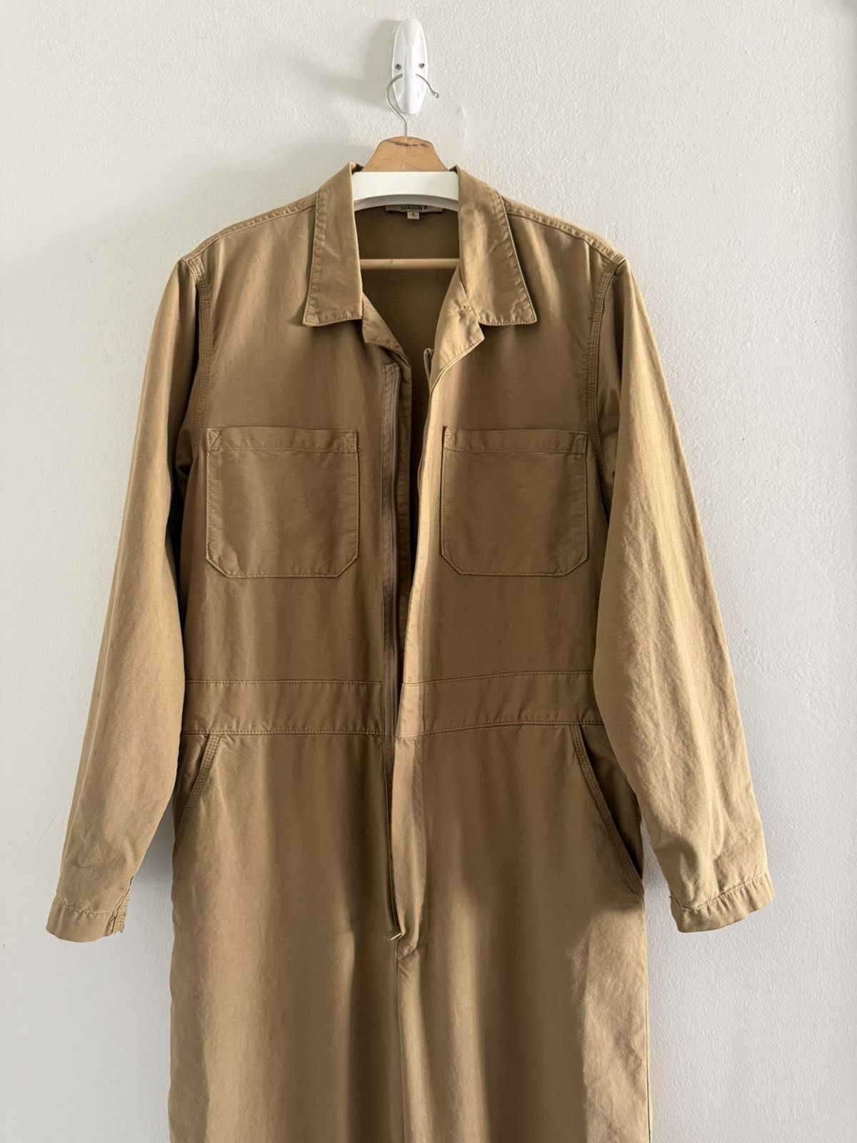 Kanye West Yeezy Season 6 Workwear Canvas Jumpsuit Shirt/Pants Brown Size US M / EU 48-50 / 2 - 15 Thumbnail