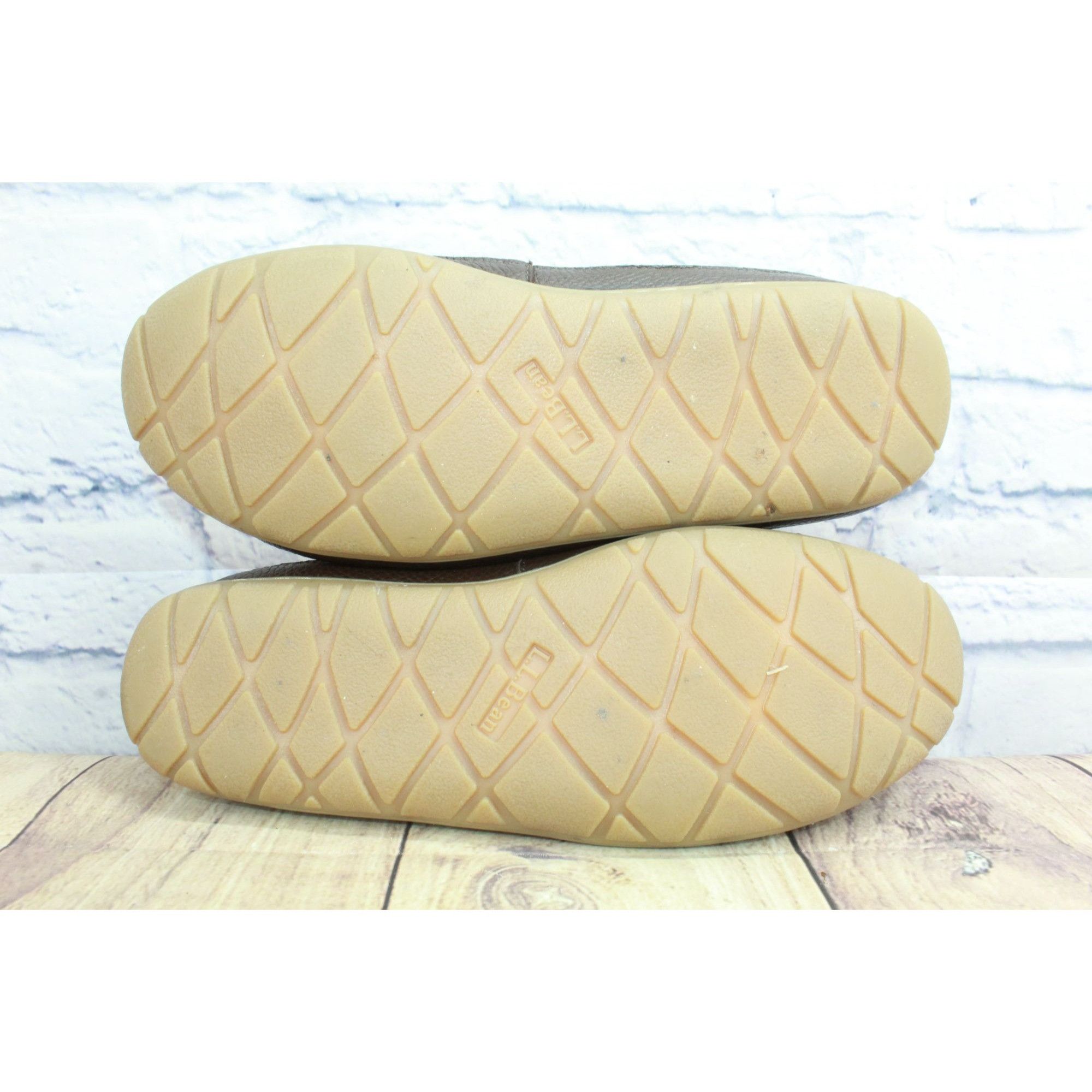 L.L. Bean × Leather LL Bean Moosehide Leather Wicked Good Moccasin Cozy Slippers Size US 11 / EU 44 - 9 Thumbnail