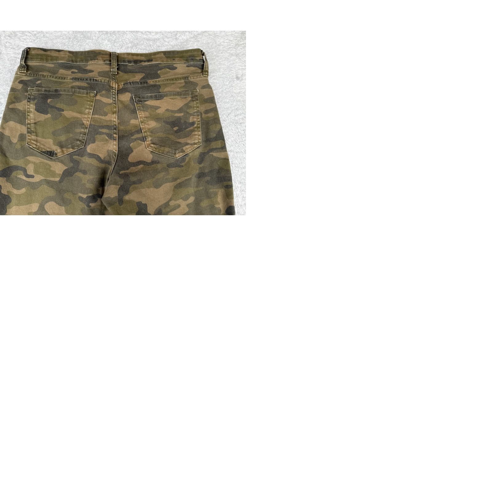 Gap GAP Jeans Womens 31 Green Denim Camo Legging Tapered Mid Rise Cotton Blend 31x26 Jeans Size 24" / US 00 / IT 34 - 10 Thumbnail