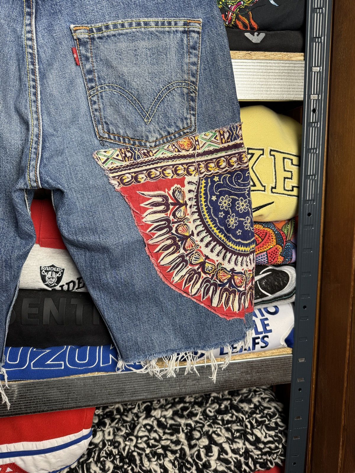Levi's Levis 512 Jeans Hand Made Shorts Size US 33 - 8 Thumbnail