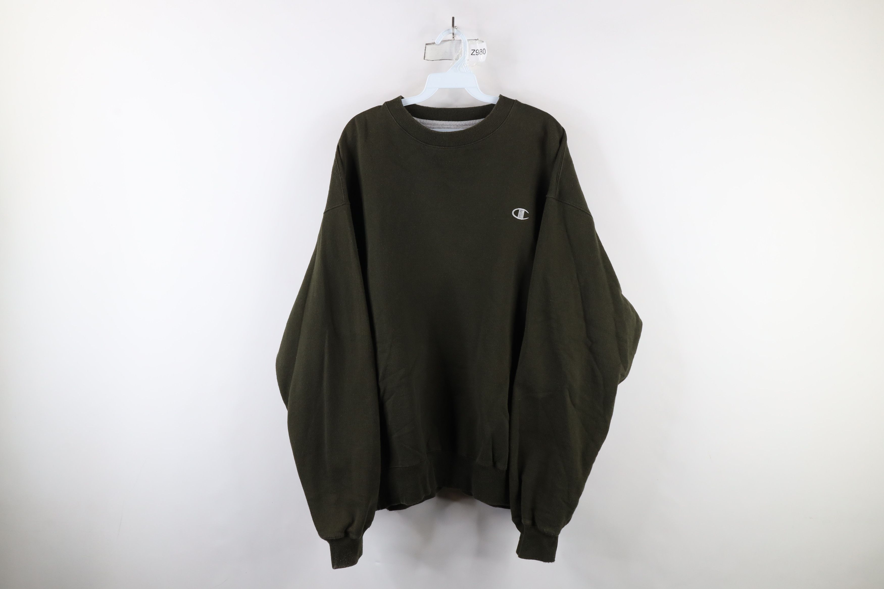 Champion × Vintage Vintage Champion Logo Crewneck Sweatshirt Hunter Green Size US XL / EU 56 / 4 - 1 Thumbnail