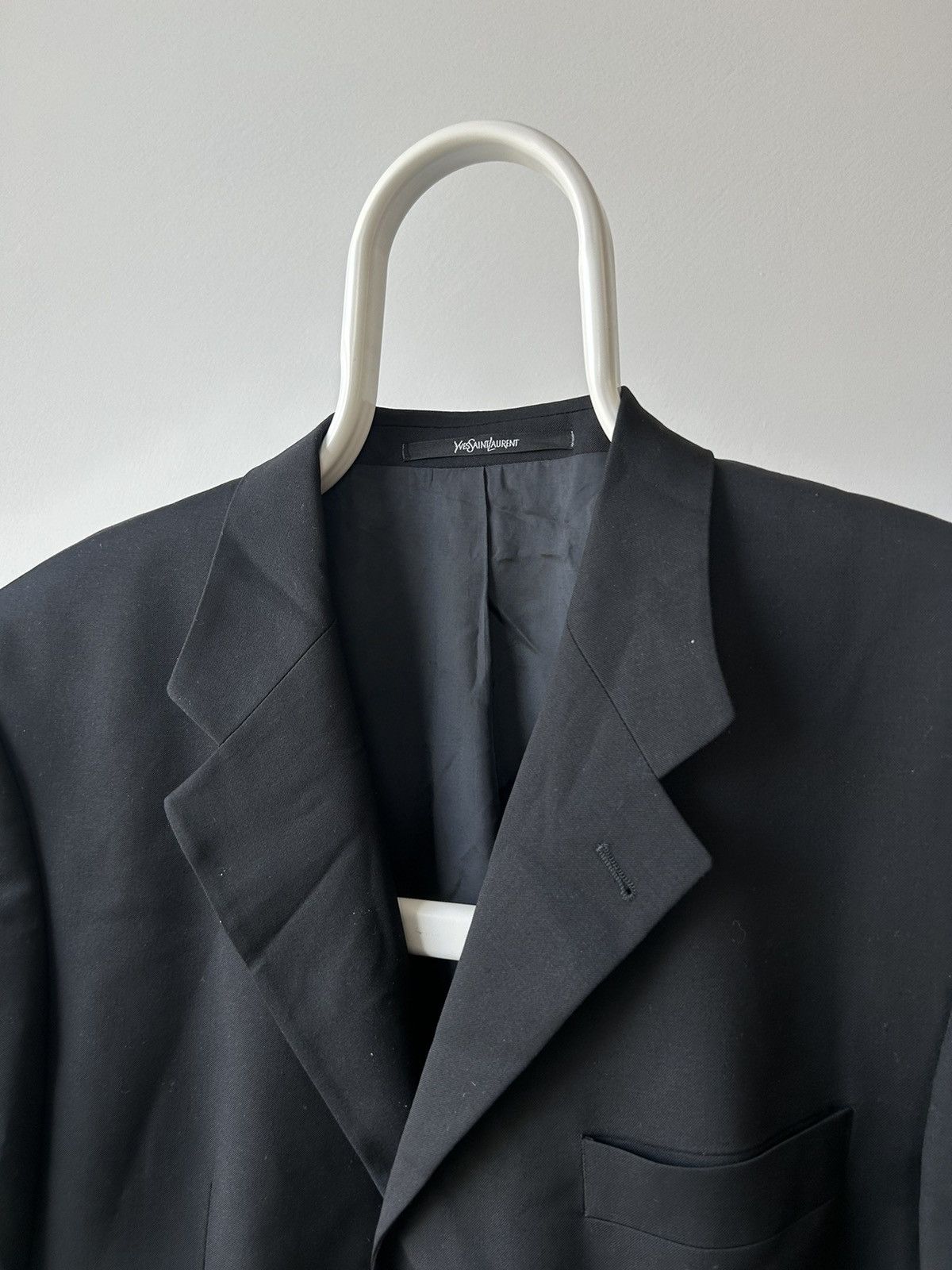 Vintage × Yves Saint Laurent Yves Saint Lauren Diffusion Hommes Double Breasted Blazer Size 54R - 4 Thumbnail