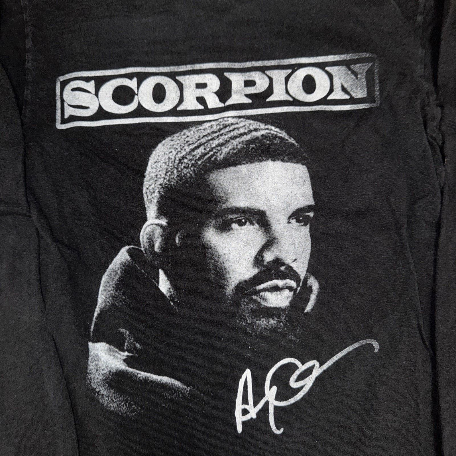 Drake × Rap Tees Drake Scorpion Tour Long Sleeve Shirt Black Small 17x24 Size US S / EU 44-46 / 1 - 2 Thumbnail