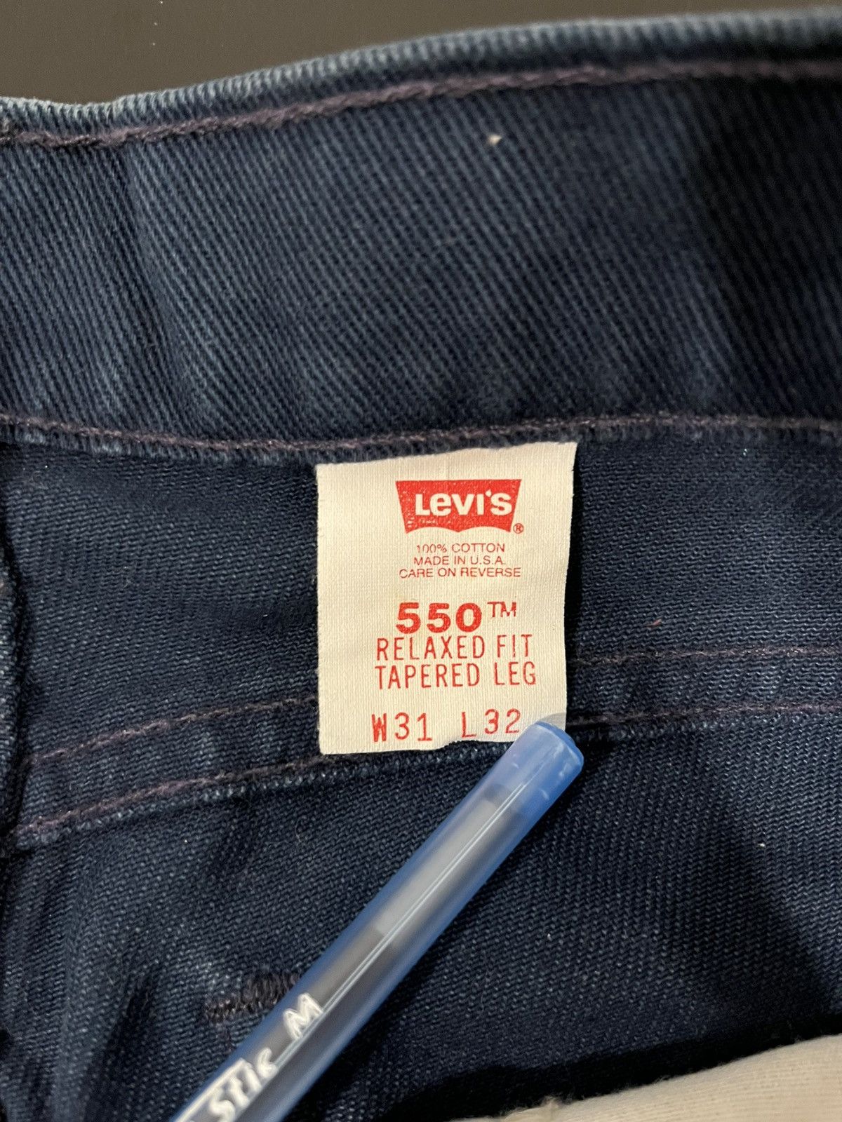 Levi's × Vintage 90s Levi’s 550 orange tab made in USA jeans Size US 30 / EU 46 - 3 Thumbnail