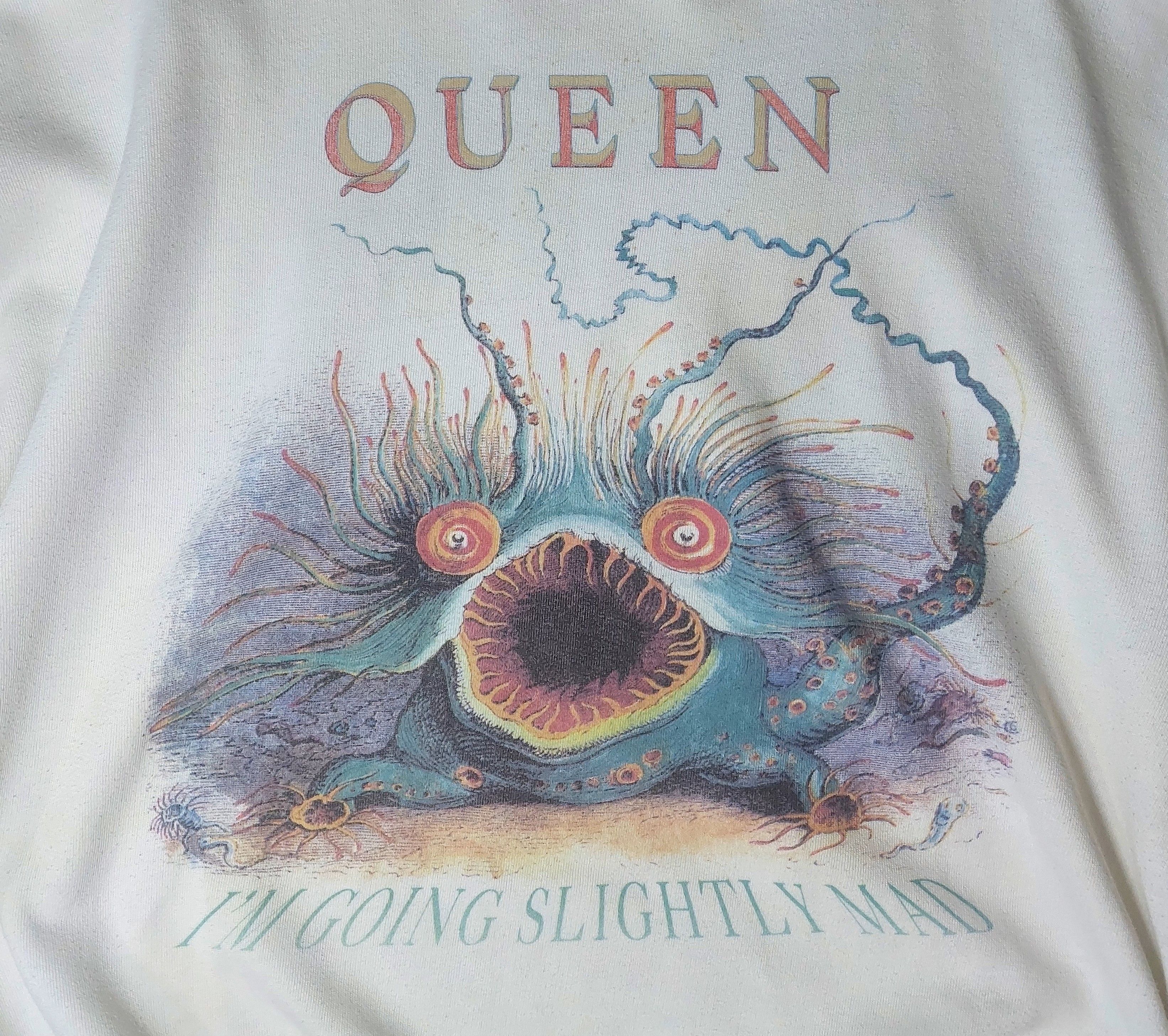 Other Vintage 1991 Queen Sweatshirt: I'm Going Slightly Mad Size US L / EU 52-54 / 3 - 5 Thumbnail