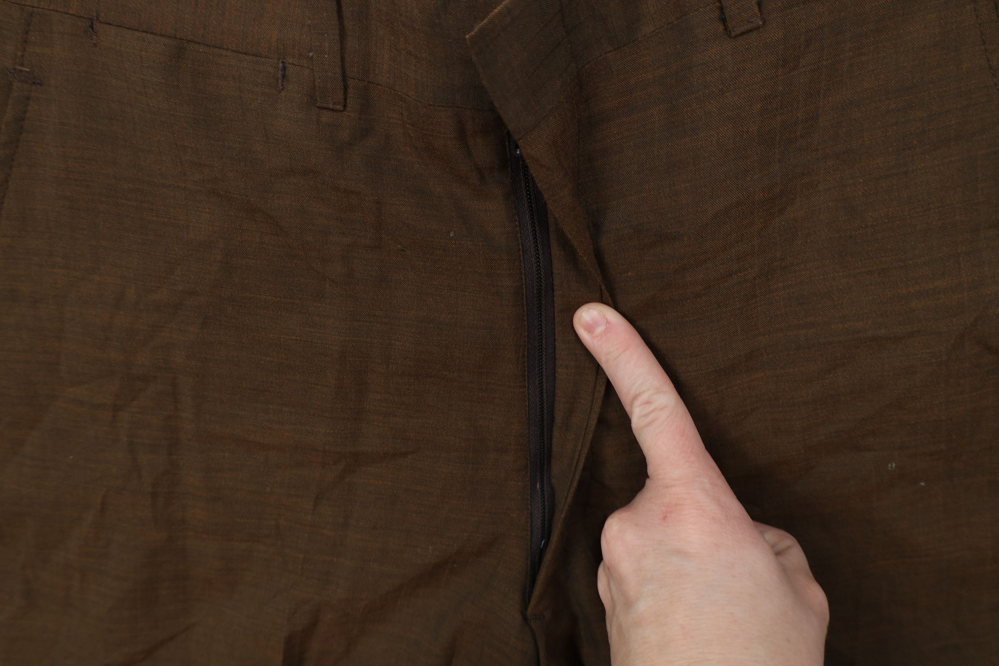 Vintage Vintage 60s Streetwear Wool Knit Chino Pants Heather Brown Size US 32 / EU 48 - 6 Thumbnail