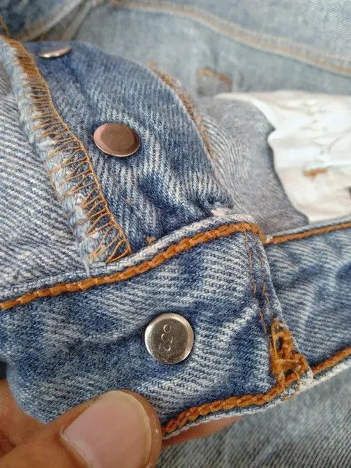 Levi's 90s Vintage Levi's 501 Made In USA Dirty Distressed Jeans Size US 34 / EU 50 - 11 Thumbnail