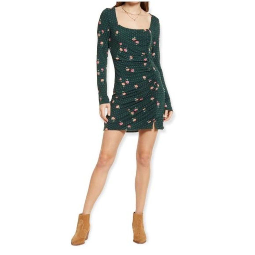 Free People NWT New $108 Free People Celia Floral Square Neck Long Slee Size S / US 4 / IT 40 - 1 Thumbnail