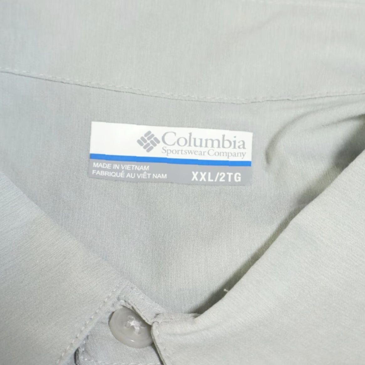 Vintage Columbia Omni-Shade Solid Button Up Shirt Gray Men's 2XL Size US XXL / EU 58 / 5 - 5 Thumbnail