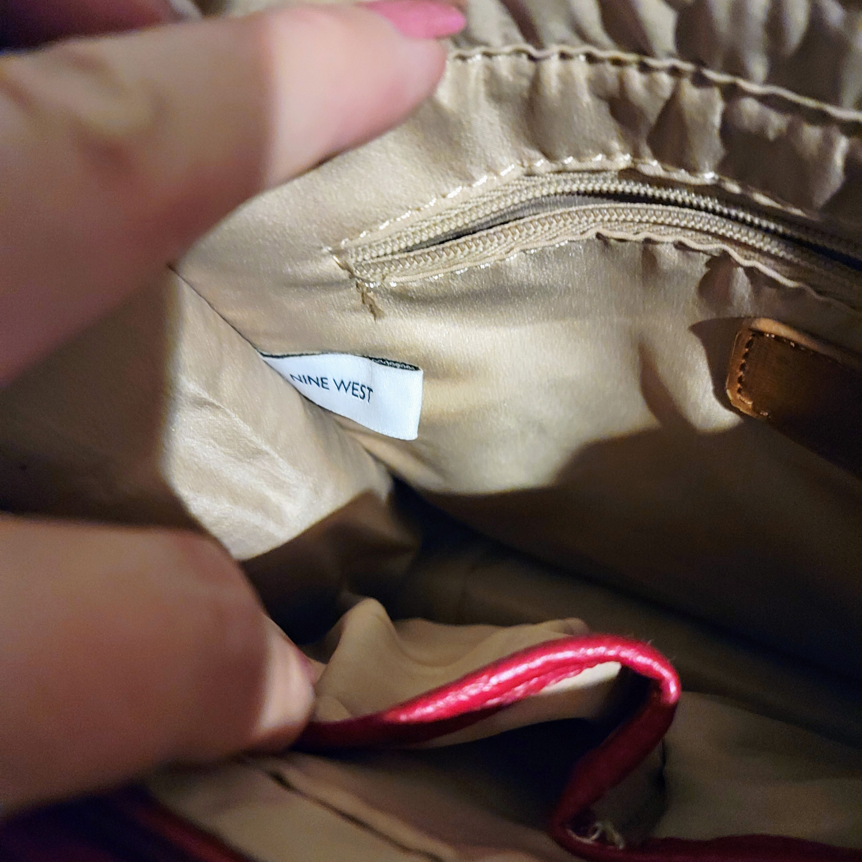 Nine West Nine West Red Faux Leather Shoulder Crossbody Bag Size ONE SIZE - 13 Thumbnail