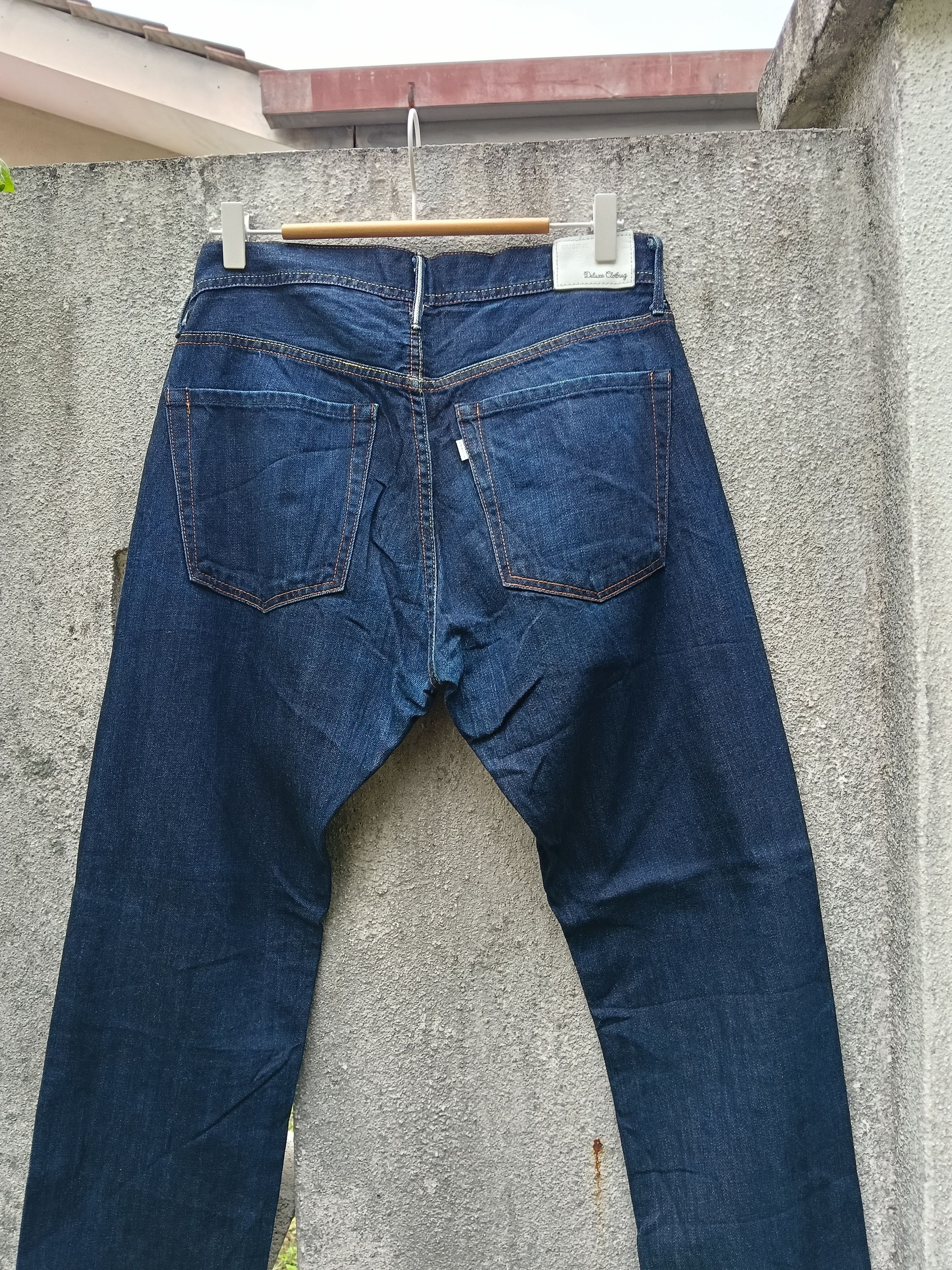 Japanese Brand 💥 Deluxe Clothing Japanese Selvedge Jeans Slim Fit💥 Size US 32 / EU 48 - 6 Thumbnail