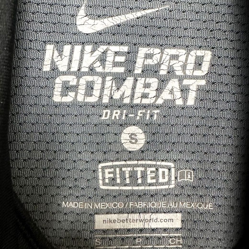 Nike Nike Pro Combat Pullover Shirt Mens Small Black Gray Athletic Cold Weather Gear Size US S / EU 44-46 / 1 - 4 Thumbnail