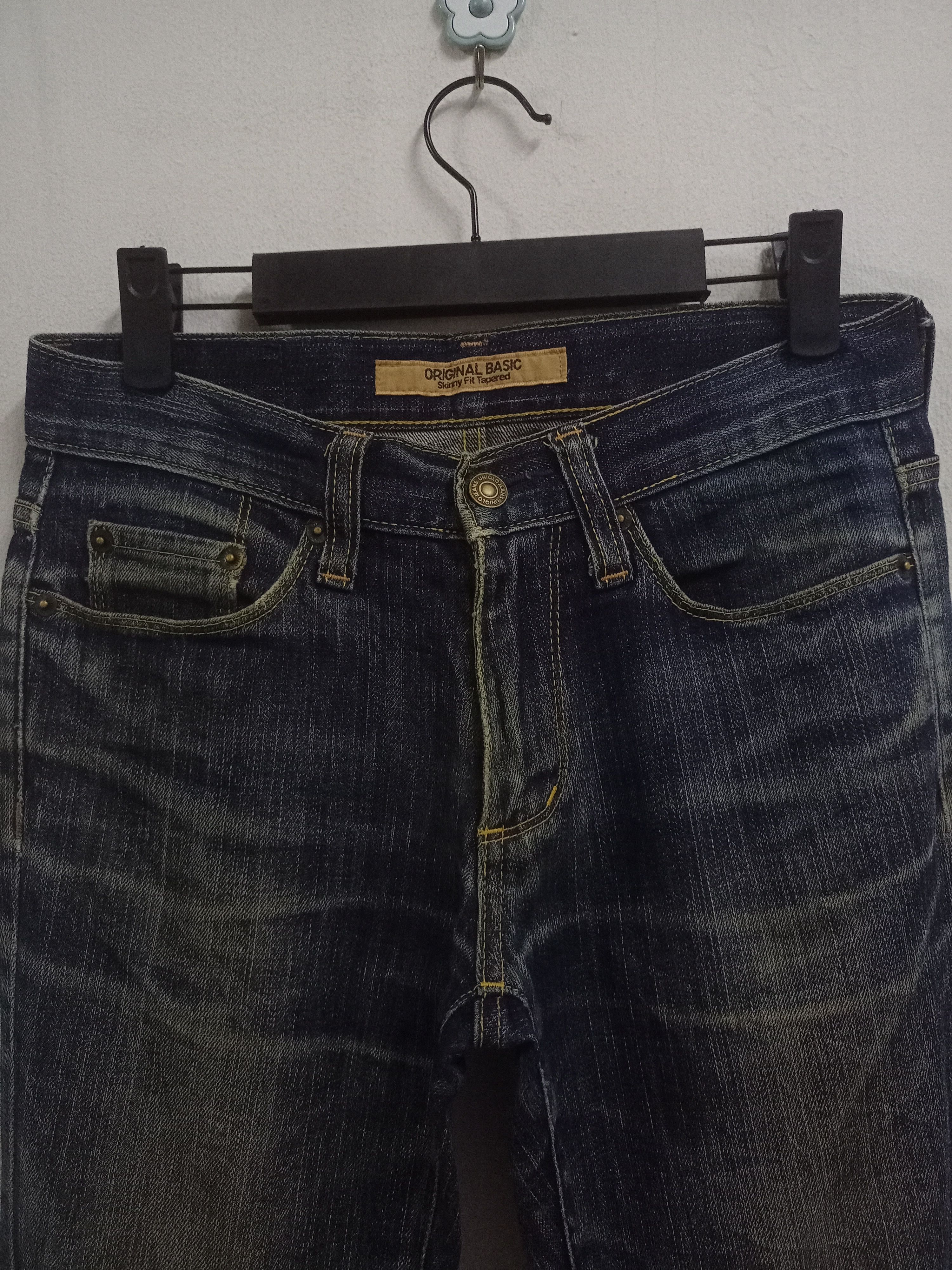 Japanese Brand × Uniqlo Vintage Japanese Uniqlo Mud Wash Distressed Jeans 29x33 Size US 29 - 4 Thumbnail